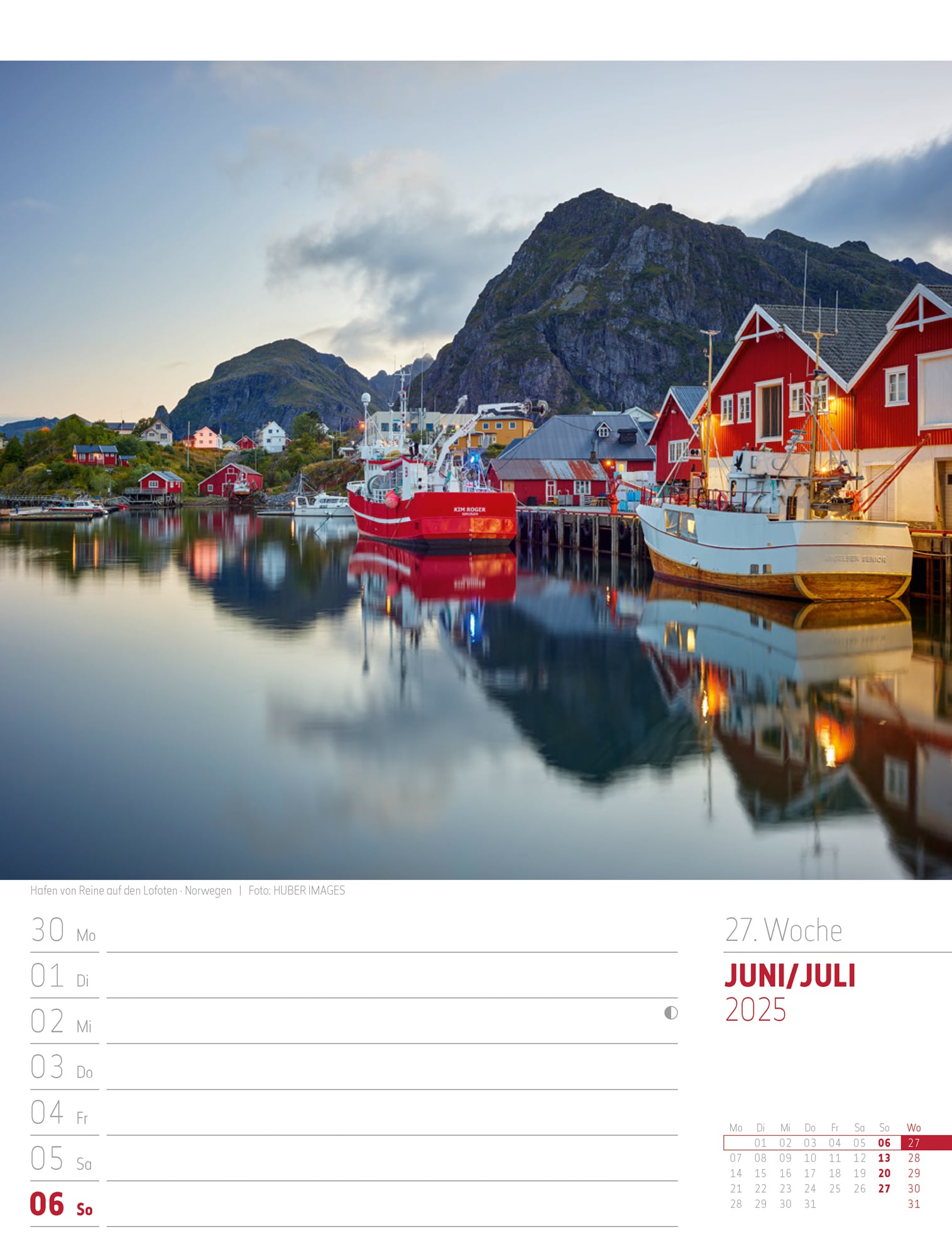 Ackermann Calendar Scandinavia 2025 - Weekly Planner - Inside View 30