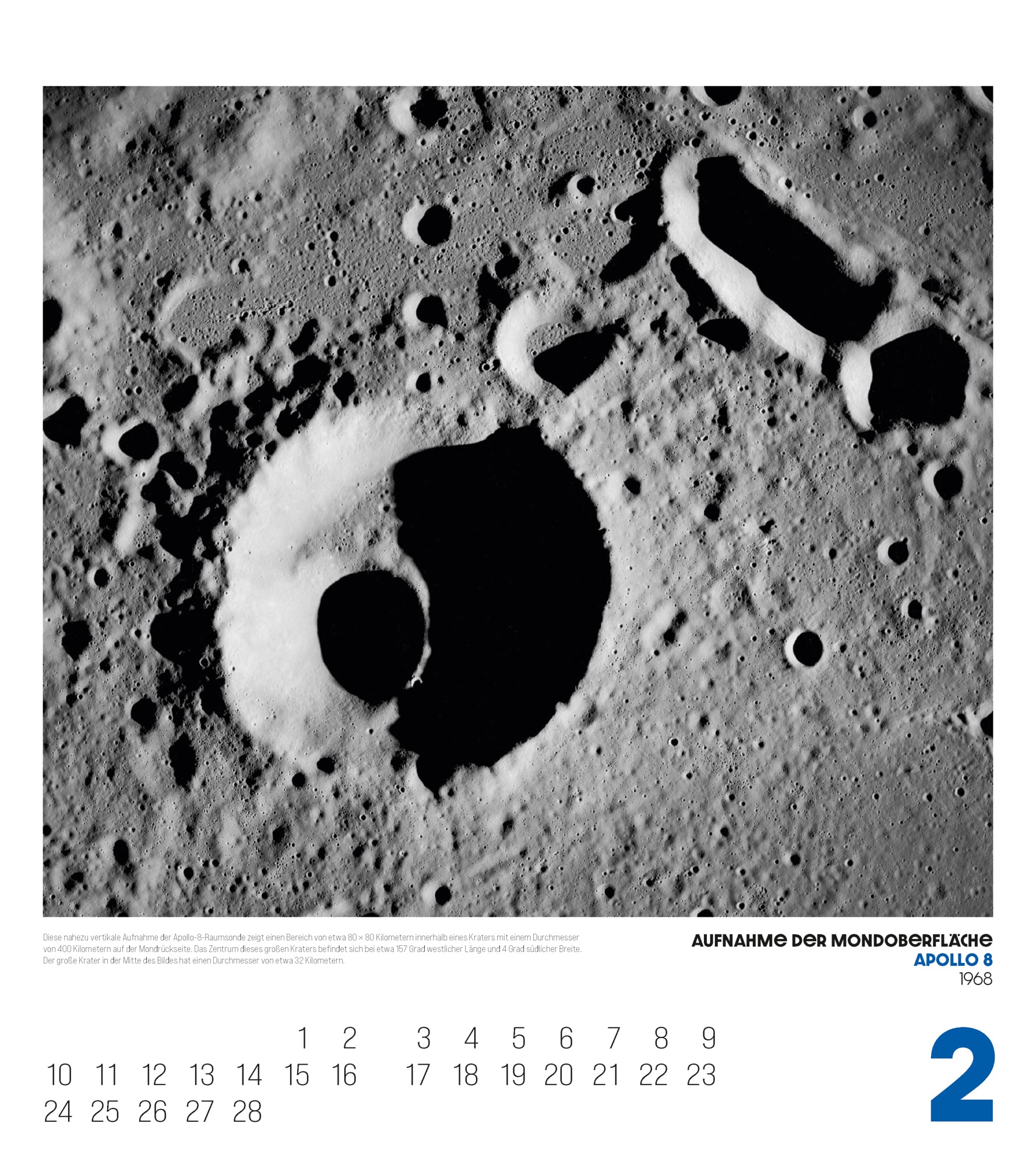 Ackermann Kalender The Apollo Archives 2025 - Innenansicht 02