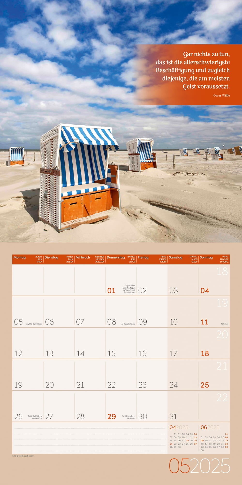 Art12 Collection Kalender Momente für Dich 2025 - 30x30 - Innenansicht 05