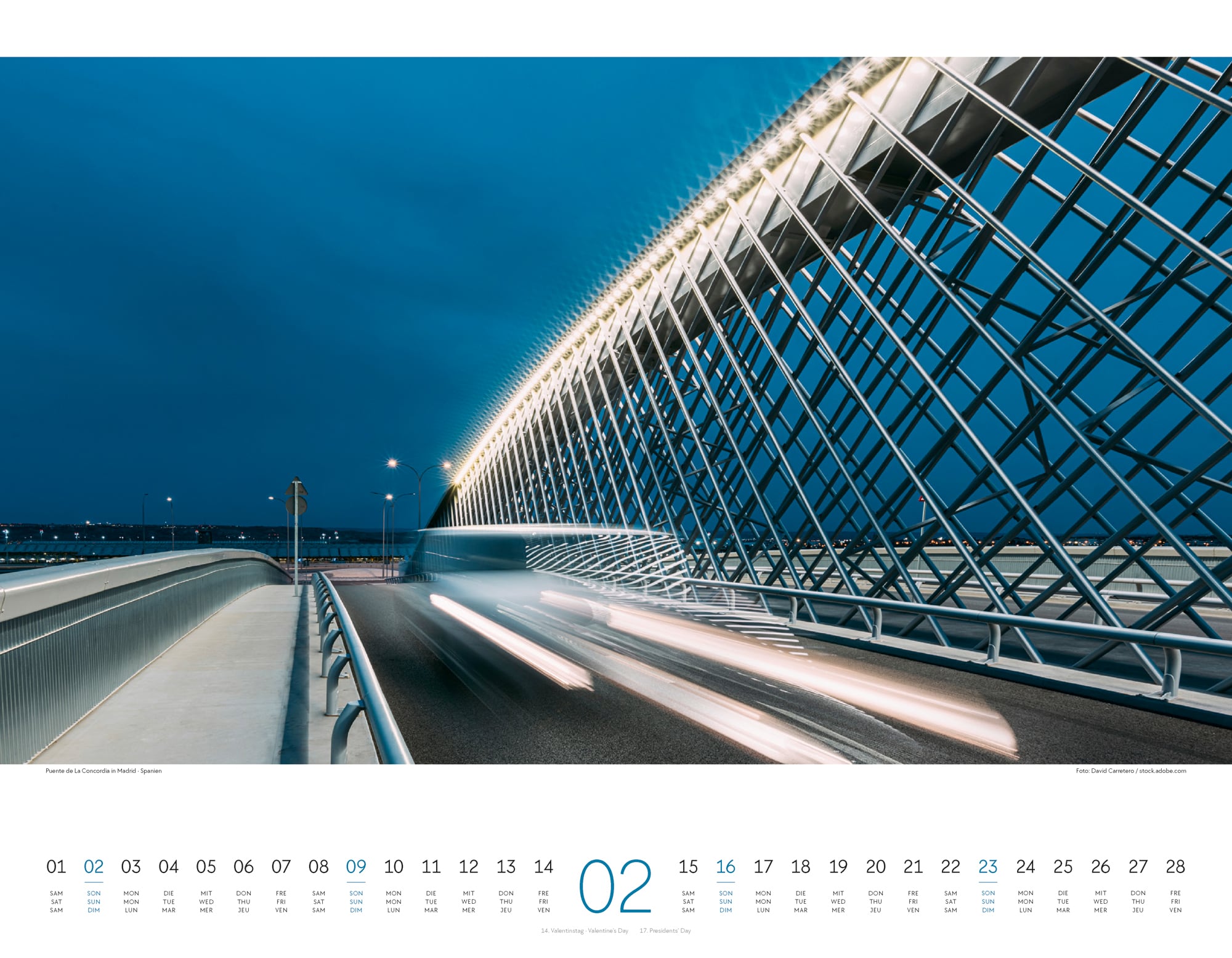 Ackermann Calendar Bridges 2025 - Inside View 02