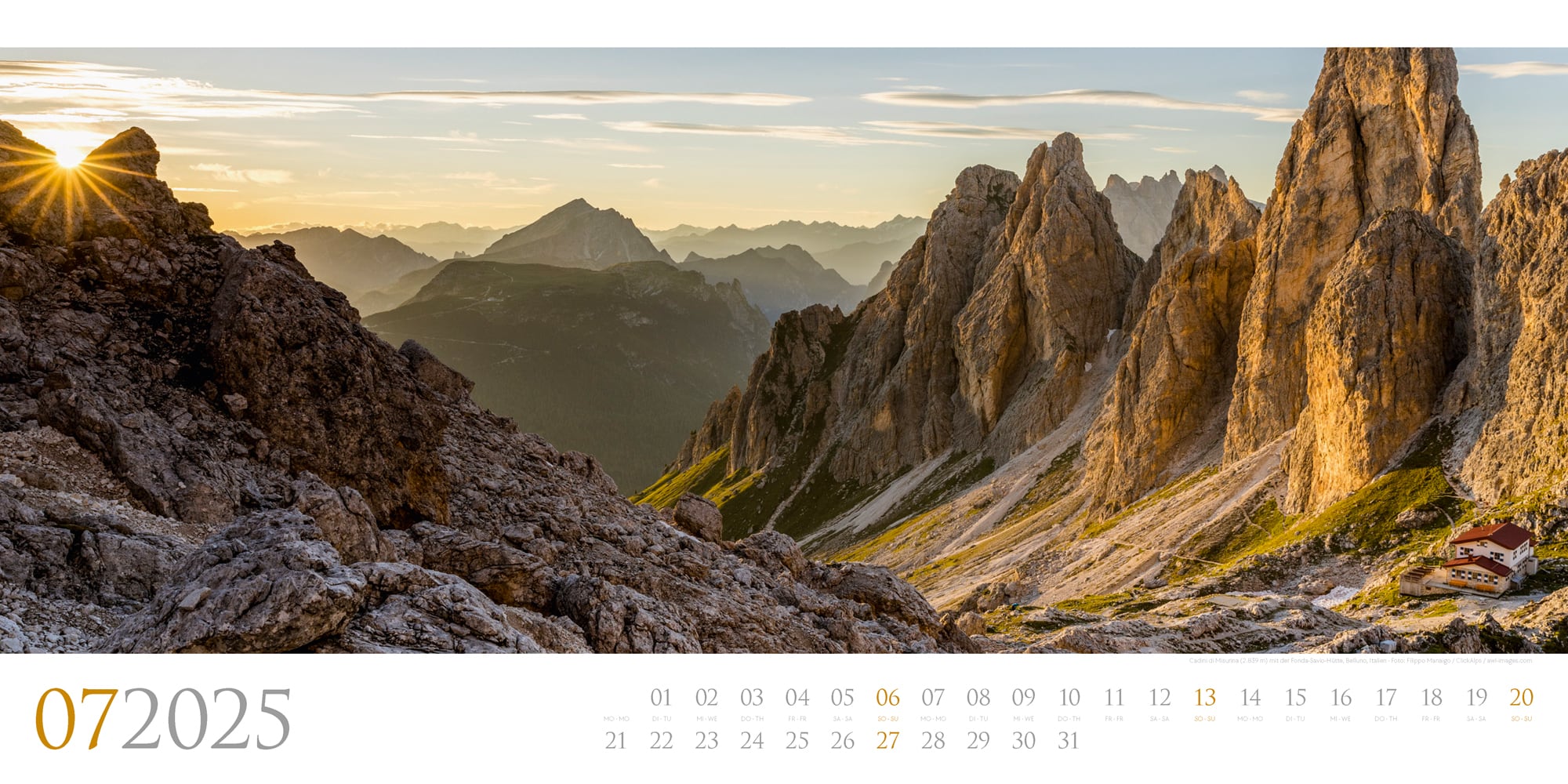Ackermann Calendar Dolomites 2025 - Inside View 07