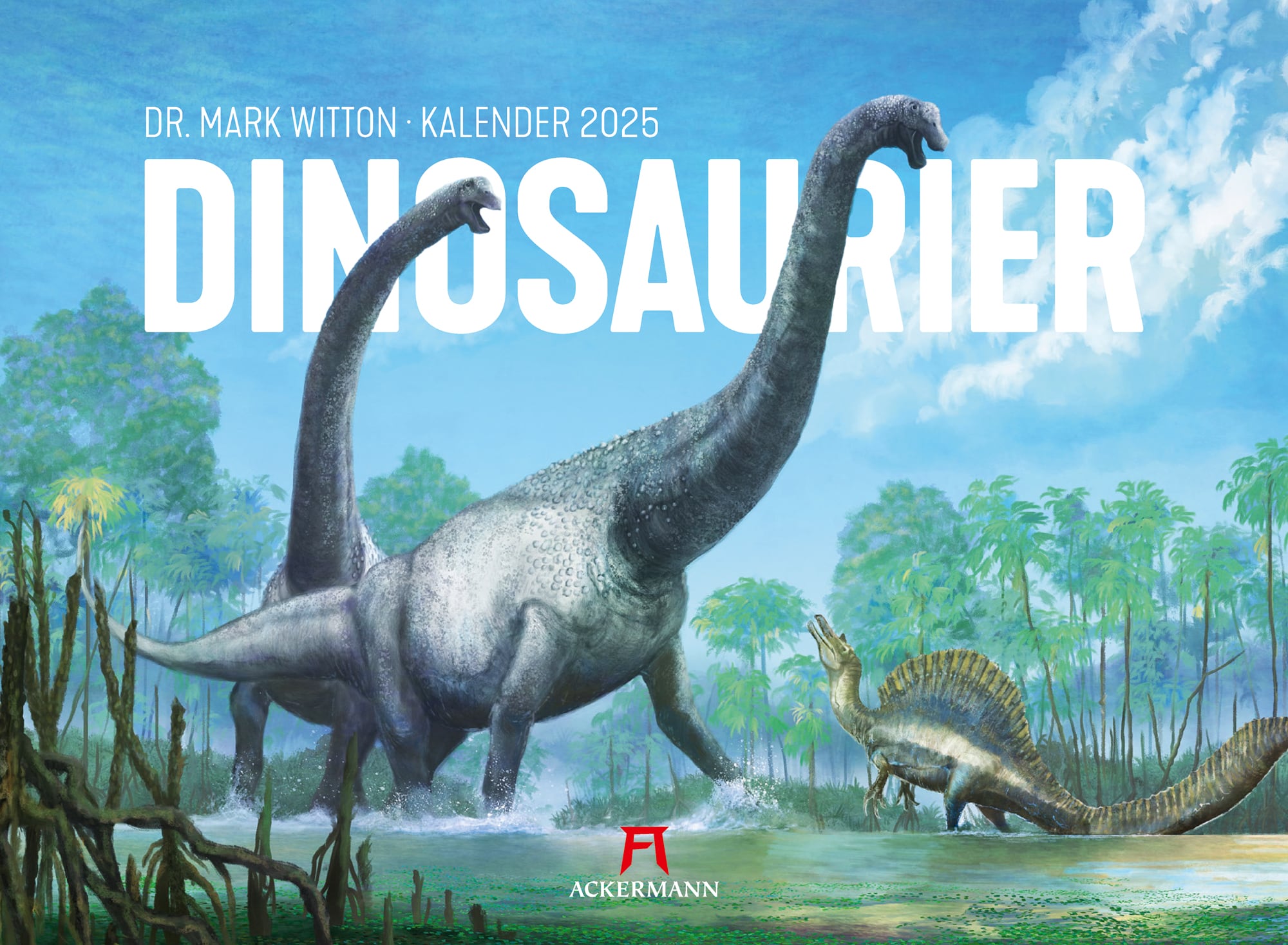 Ackermann Kalender Dinosaurier 2025 - Titelblatt