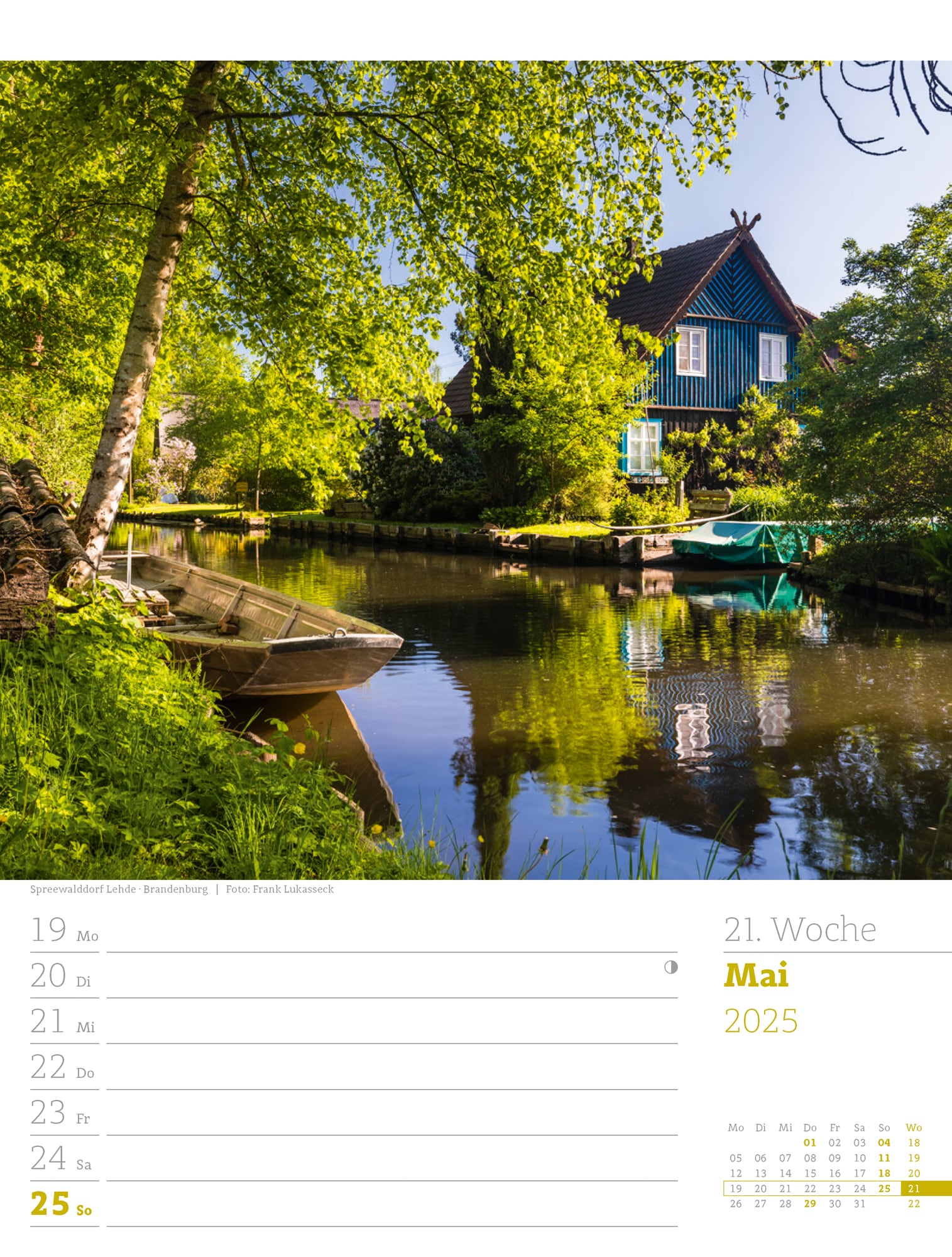 Ackermann Kalender Deutschland - Wochenplaner 2025 - Innenansicht 24