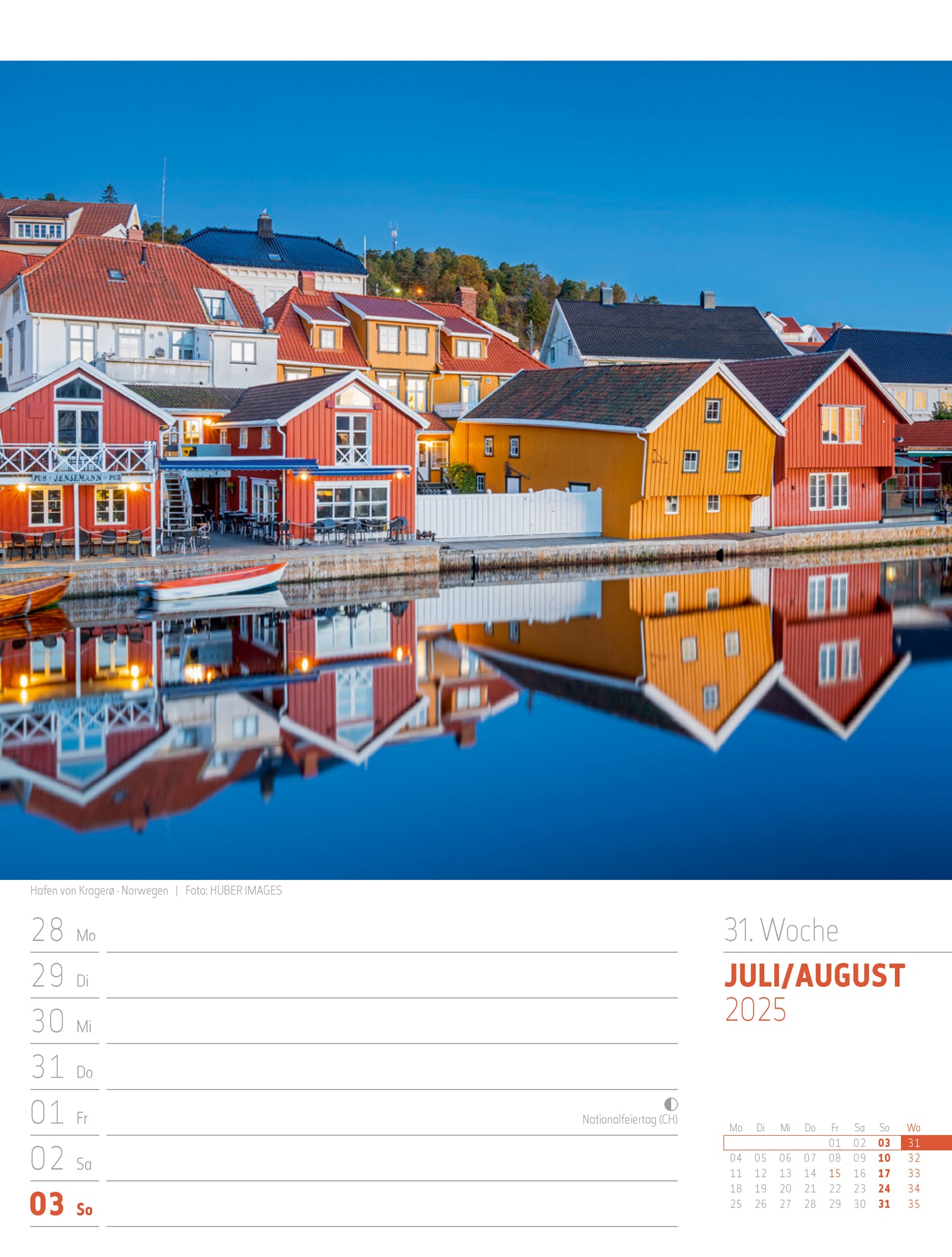Ackermann Kalender Skandinavien - Wochenplaner 2025 - Innenansicht 34