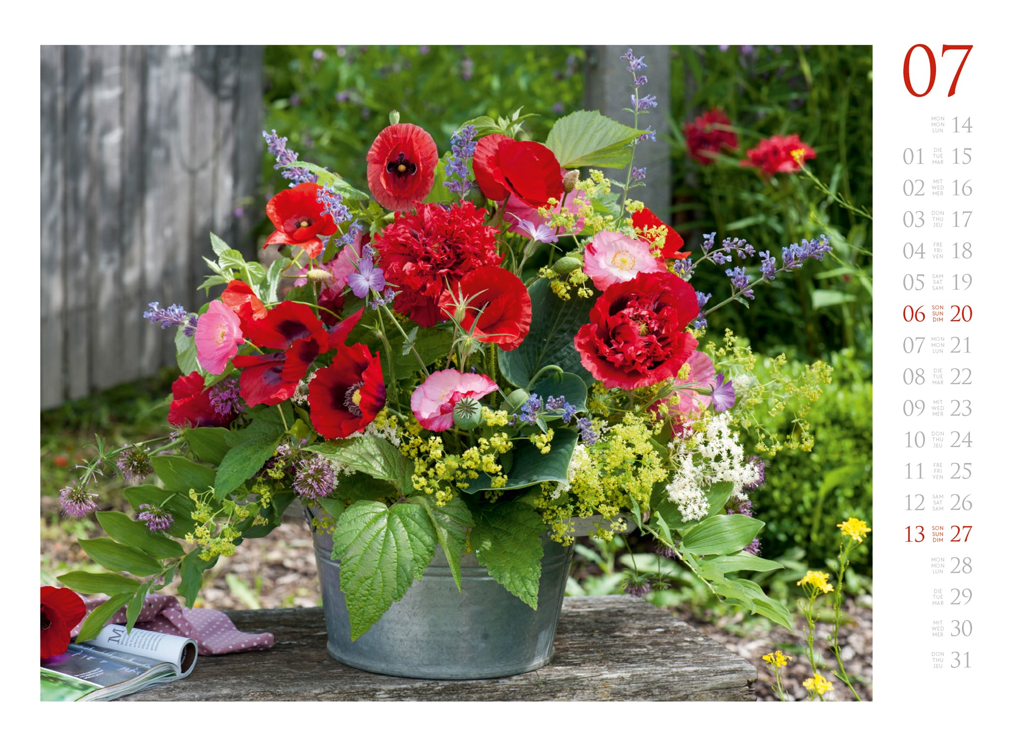 Ackermann Calendar Beauty of Flowers 2025 - Inside View 07