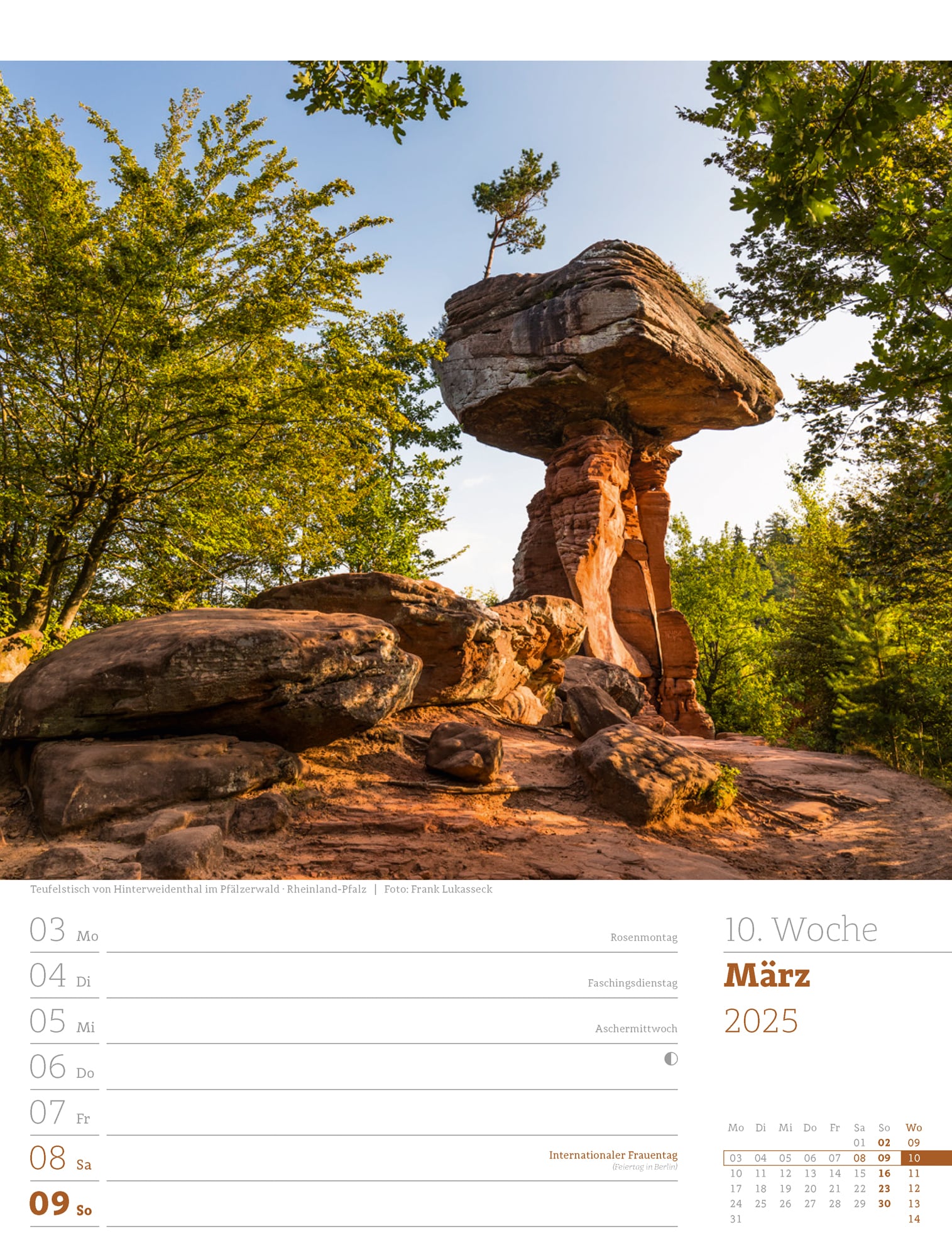 Ackermann Calendar Germany 2025 - Weekly Planner - Inside View 13