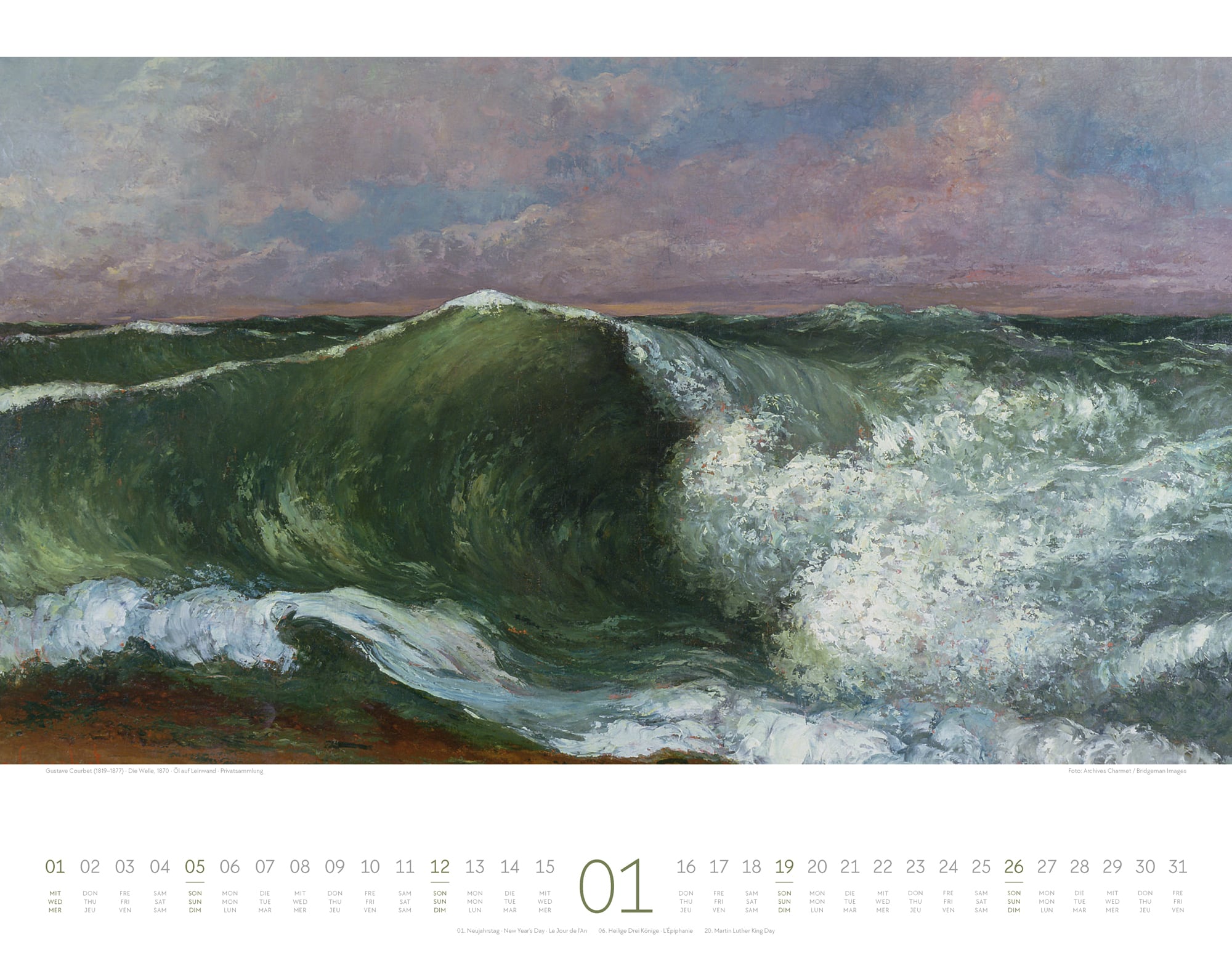 Ackermann Calendar Artwork Sea 2025 - Inside View 01