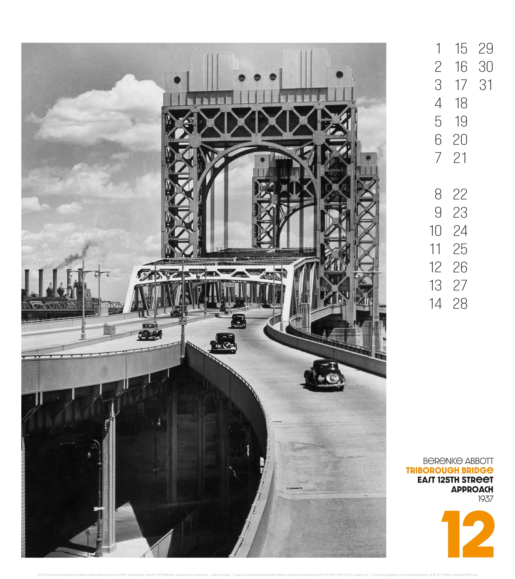 Ackermann Calendar Changing New York 2025 - Inside View 12