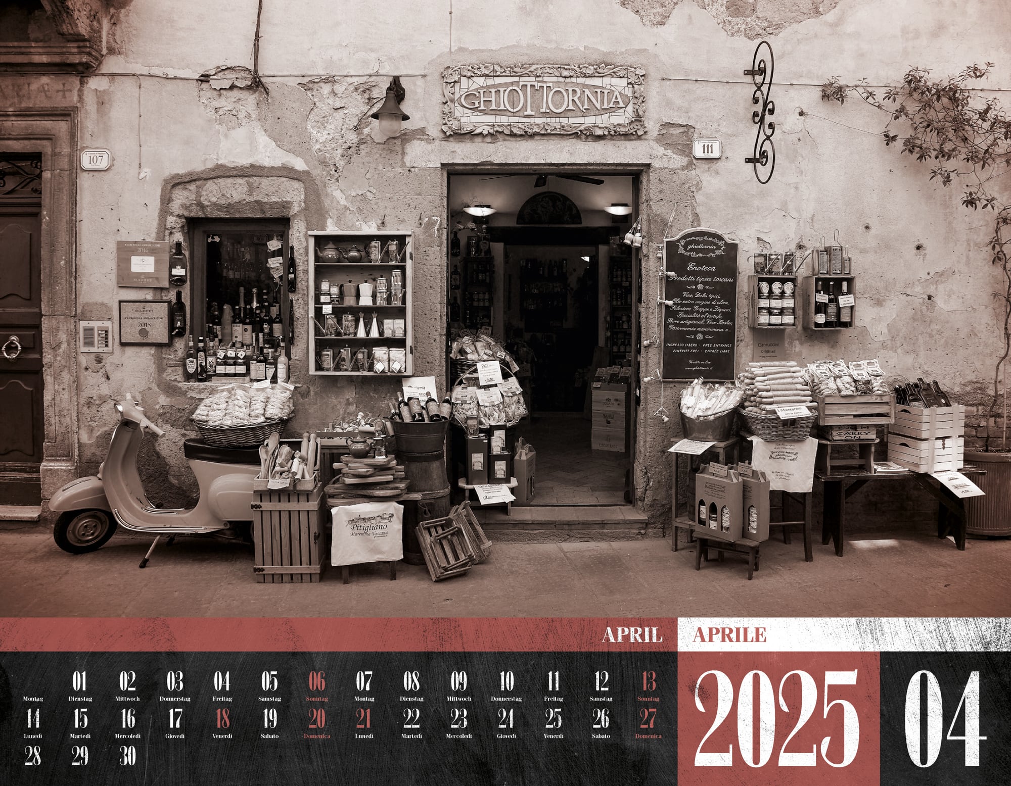 Ackermann Calendar La Dolce Vita 2025 - Inside View 04