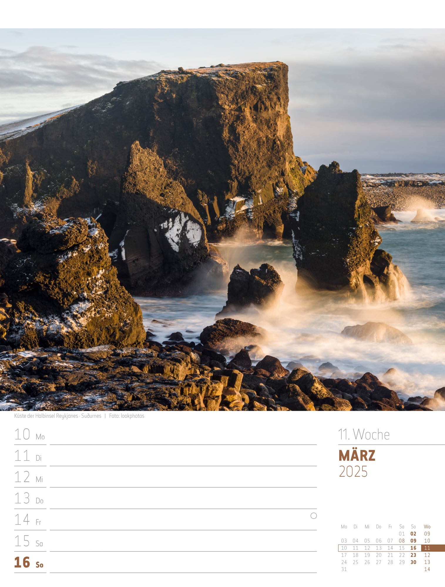 Ackermann Calendar Iceland 2025 - Weekly Planner - Inside View 14