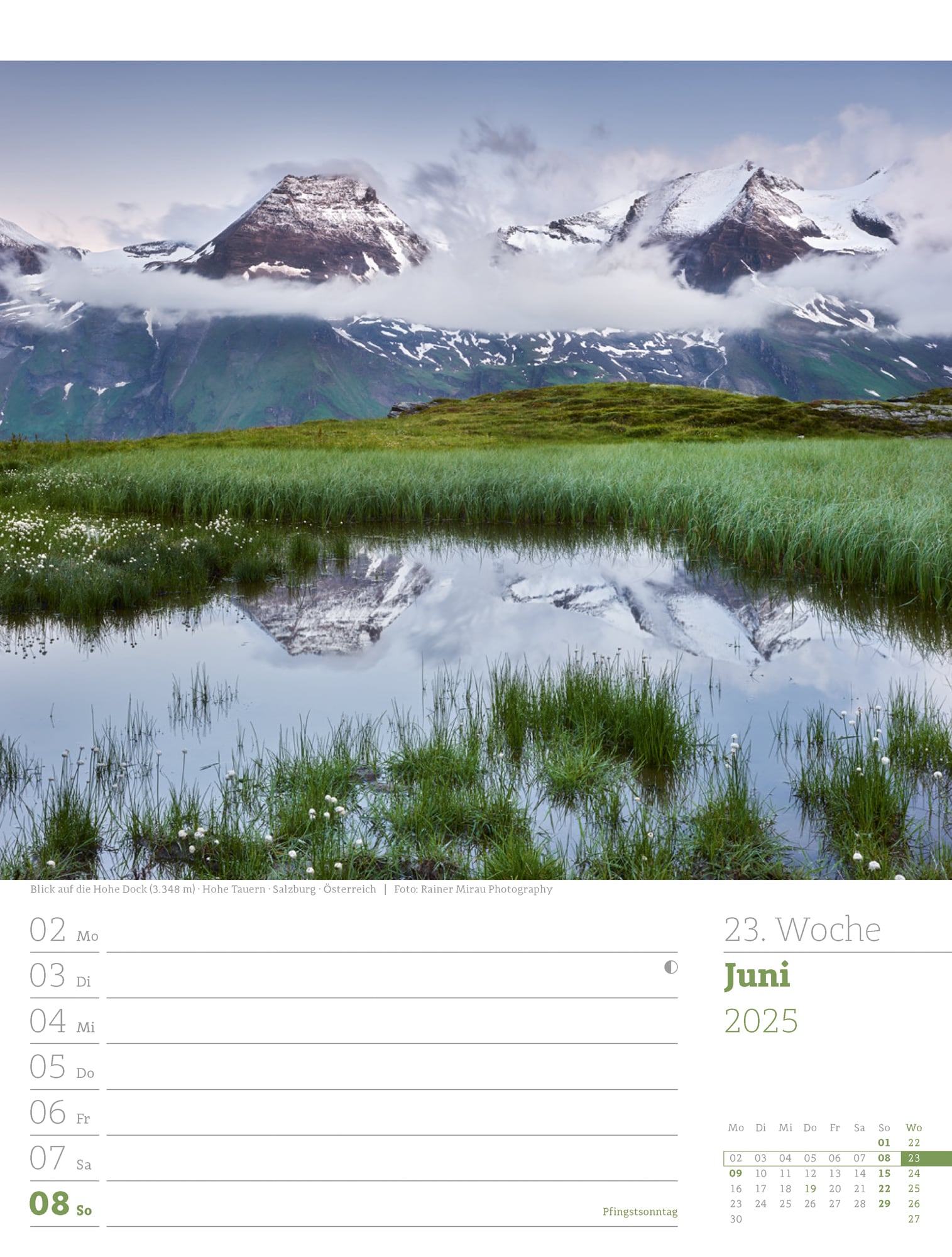 Ackermann Calendar Alps 2025 - Weekly Planner - Inside View 26
