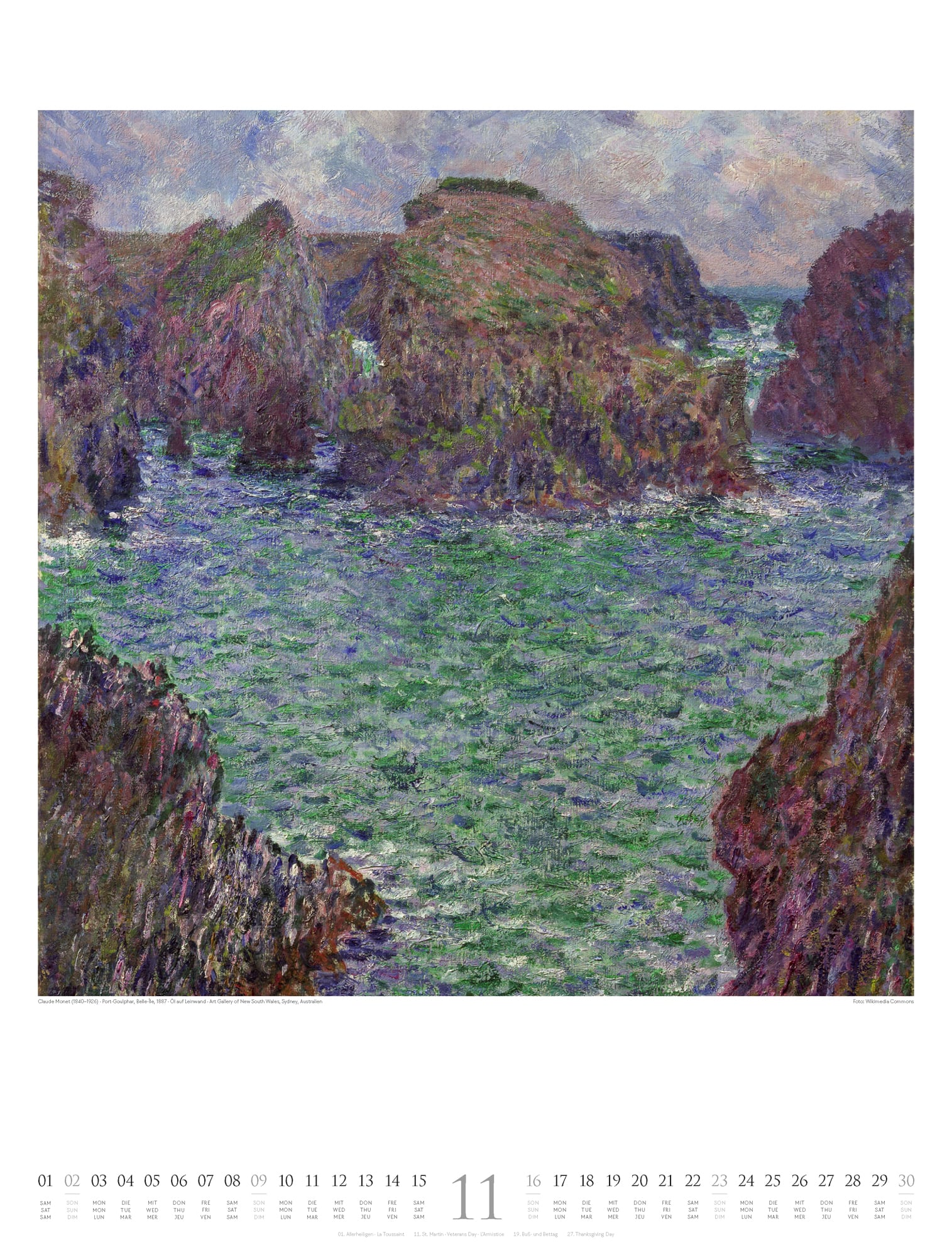 Ackermann Kalender Claude Monet 2025 - Innenansicht 11