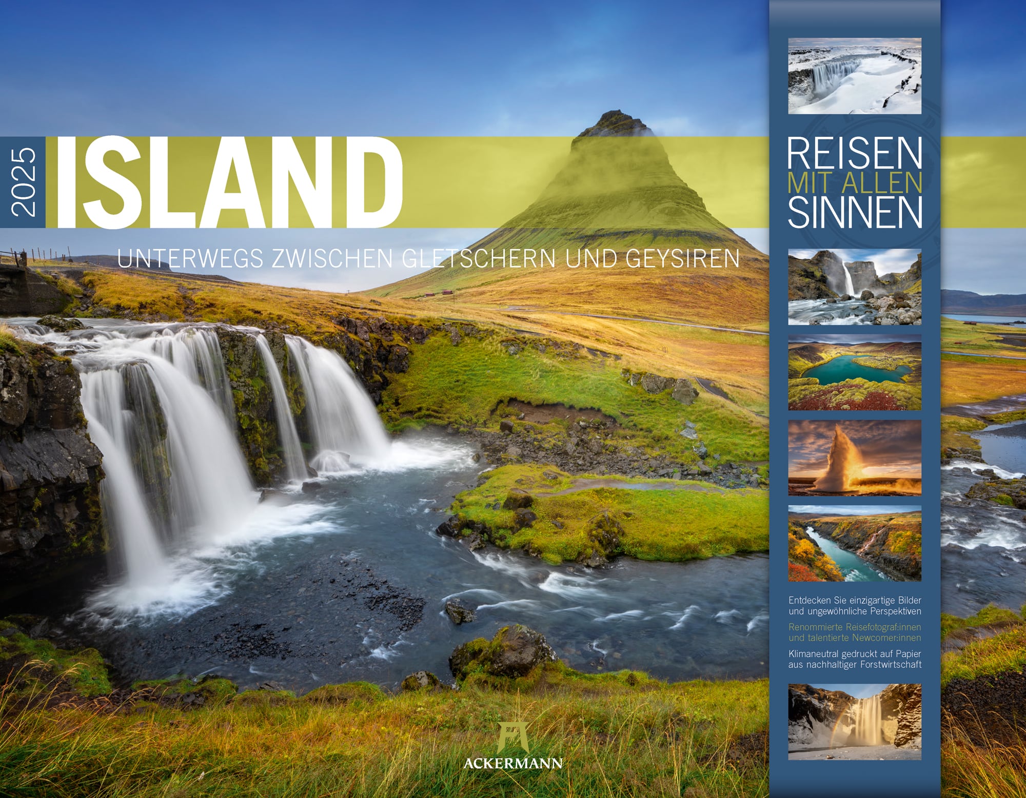 Ackermann Calendar Iceland 2025 - Cover Page