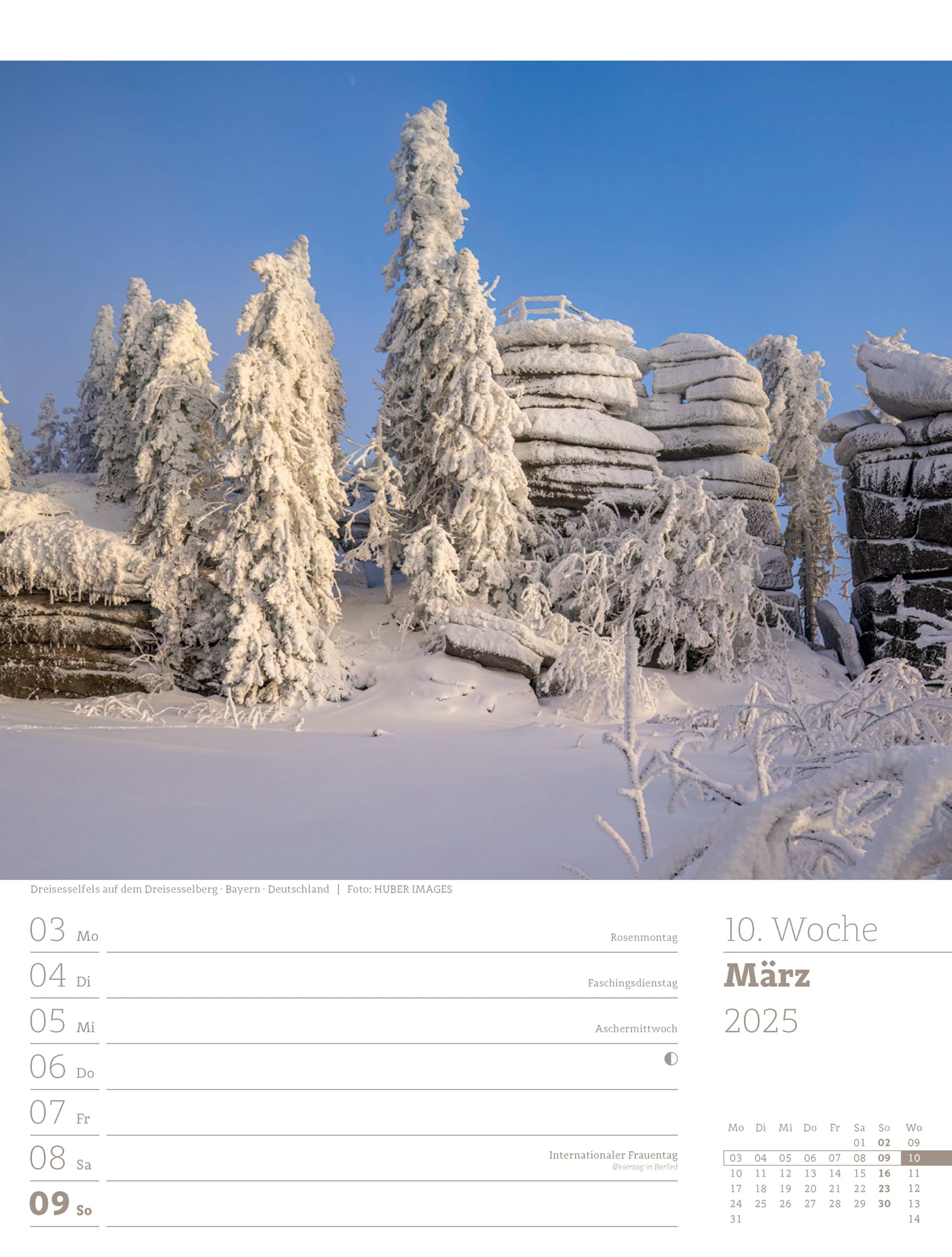 Ackermann Calendar Our Forest 2025 - Weekly Planner - Inside View 13