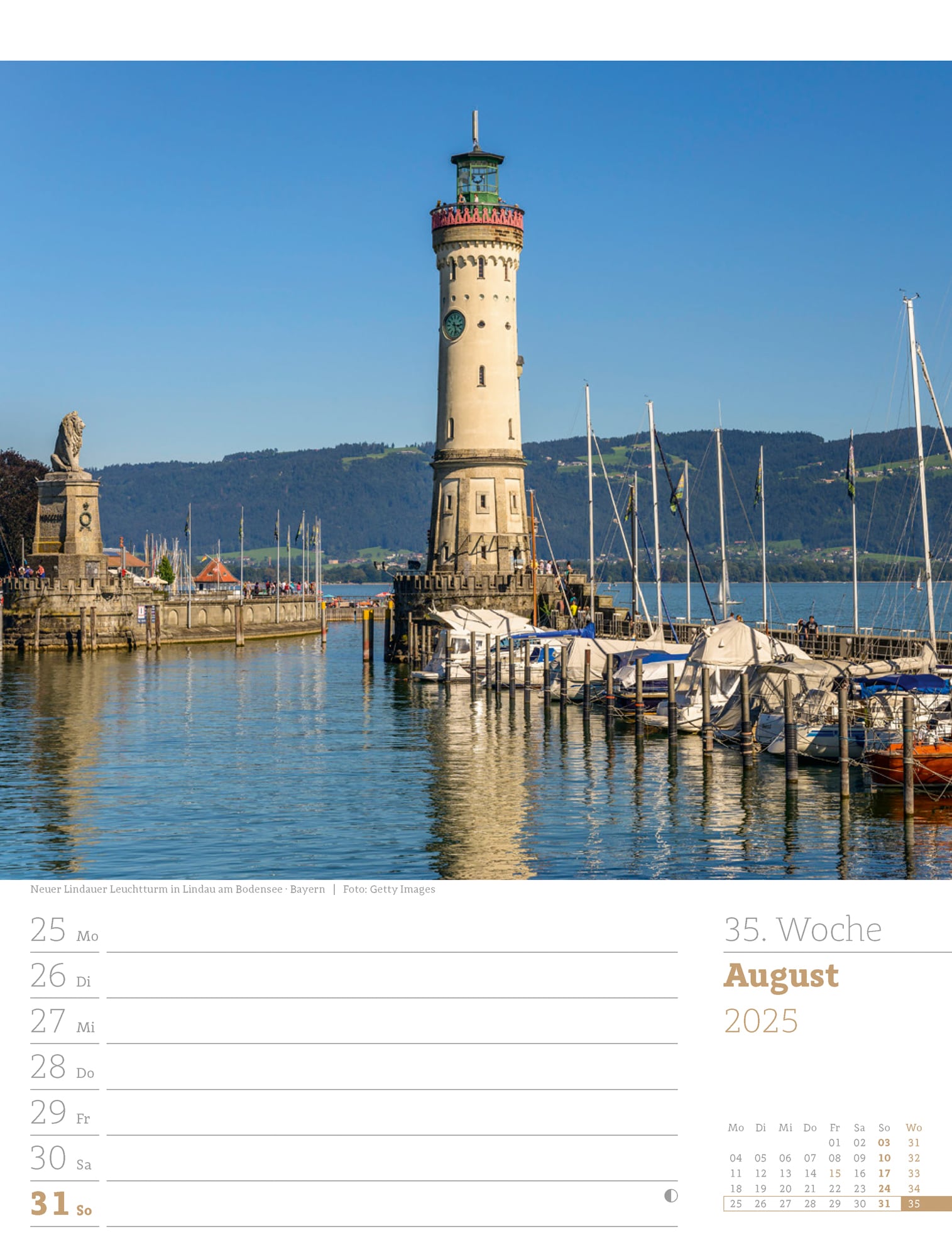 Ackermann Calendar Germany 2025 - Weekly Planner - Inside View 38
