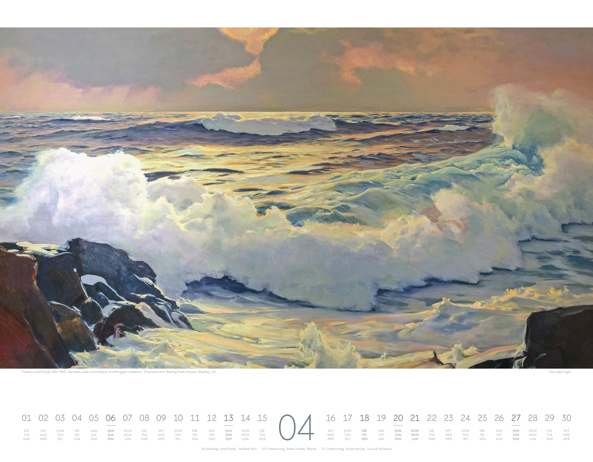 Ackermann Calendar Artwork Sea 2025 - Inside View 04