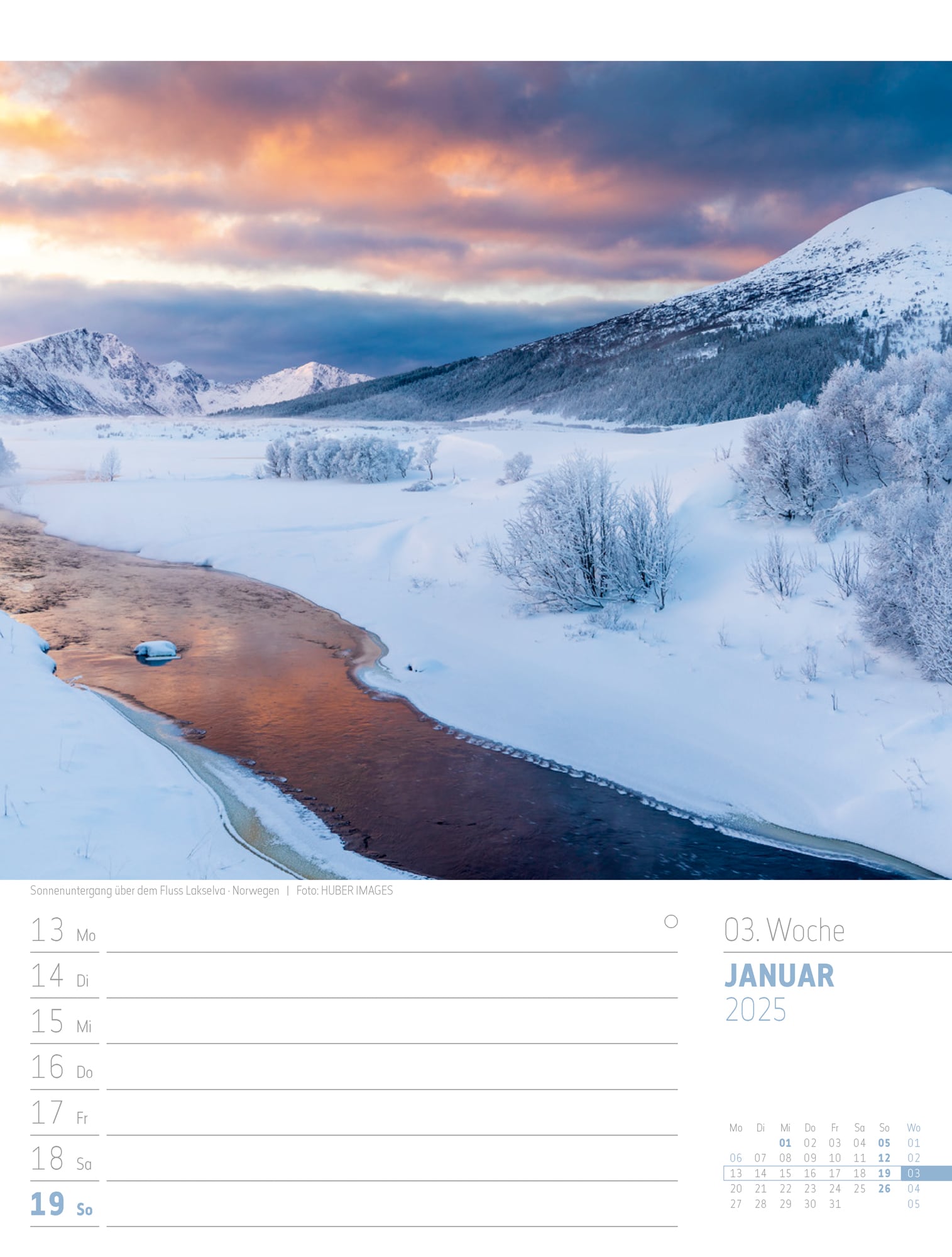 Ackermann Calendar Scandinavia 2025 - Weekly Planner - Inside View 05