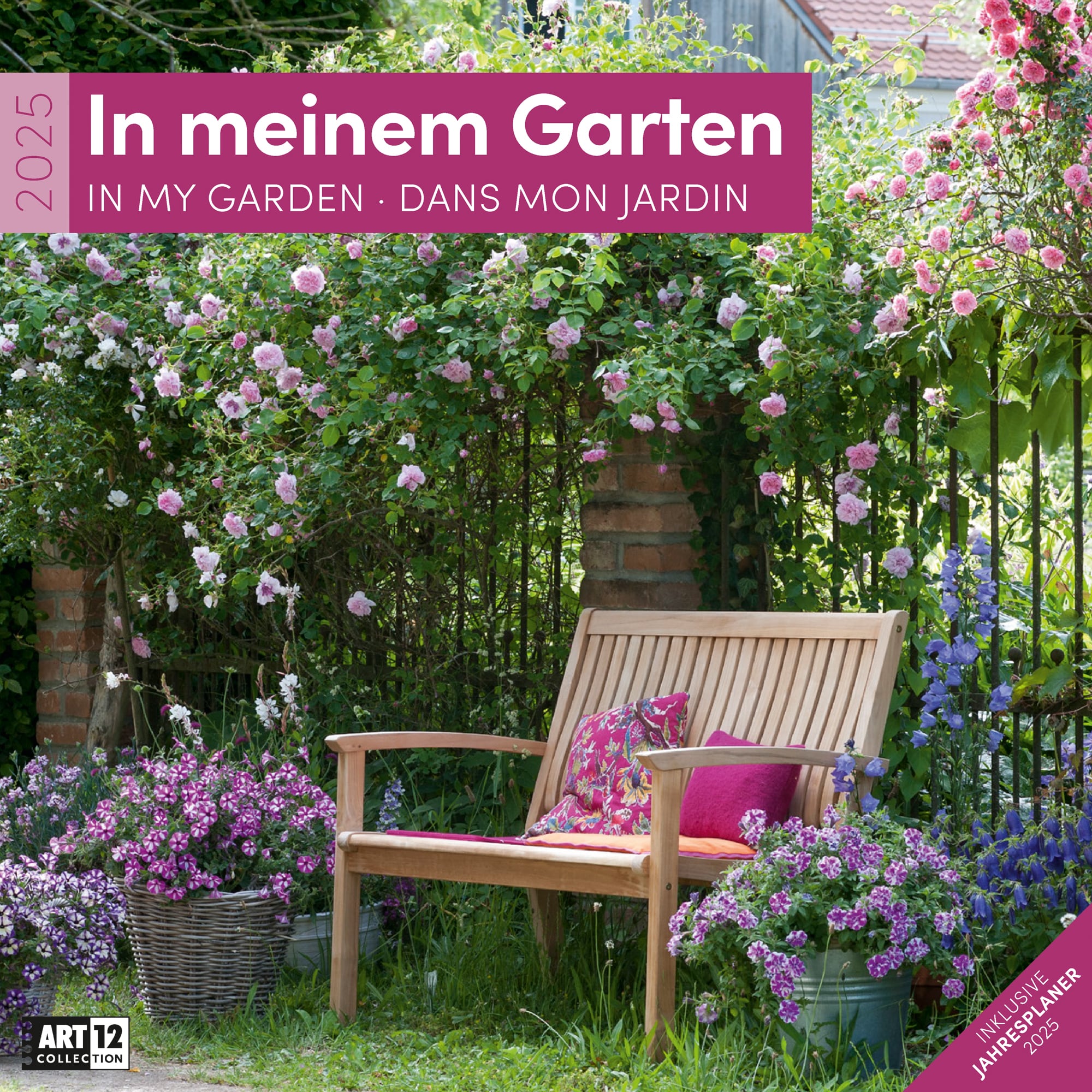 Art12 Collection Kalender In meinem Garten 2025 - 30x30 - Titelblatt