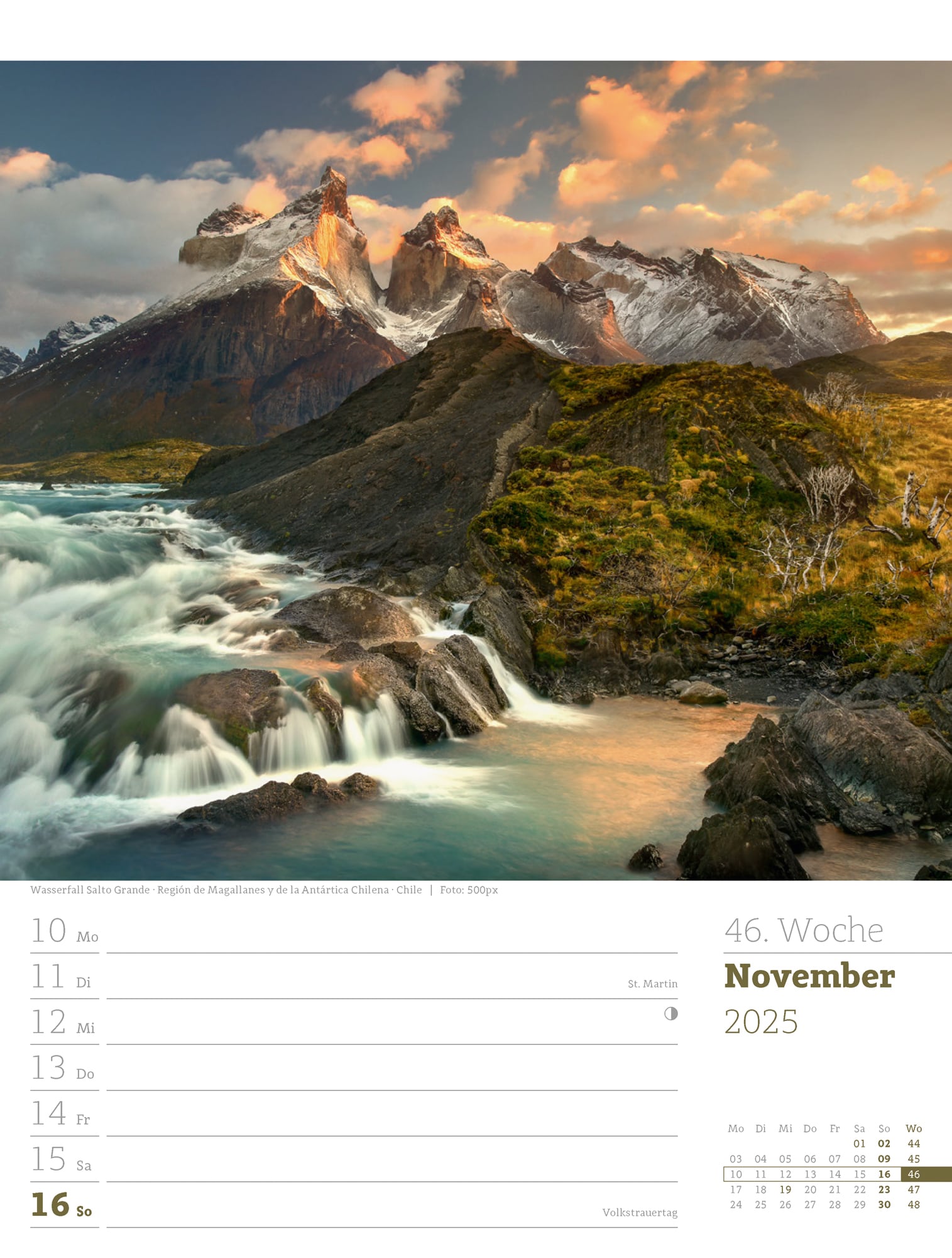 Ackermann Calendar Travel the World 2025 - Weekly Planner - Inside View 49