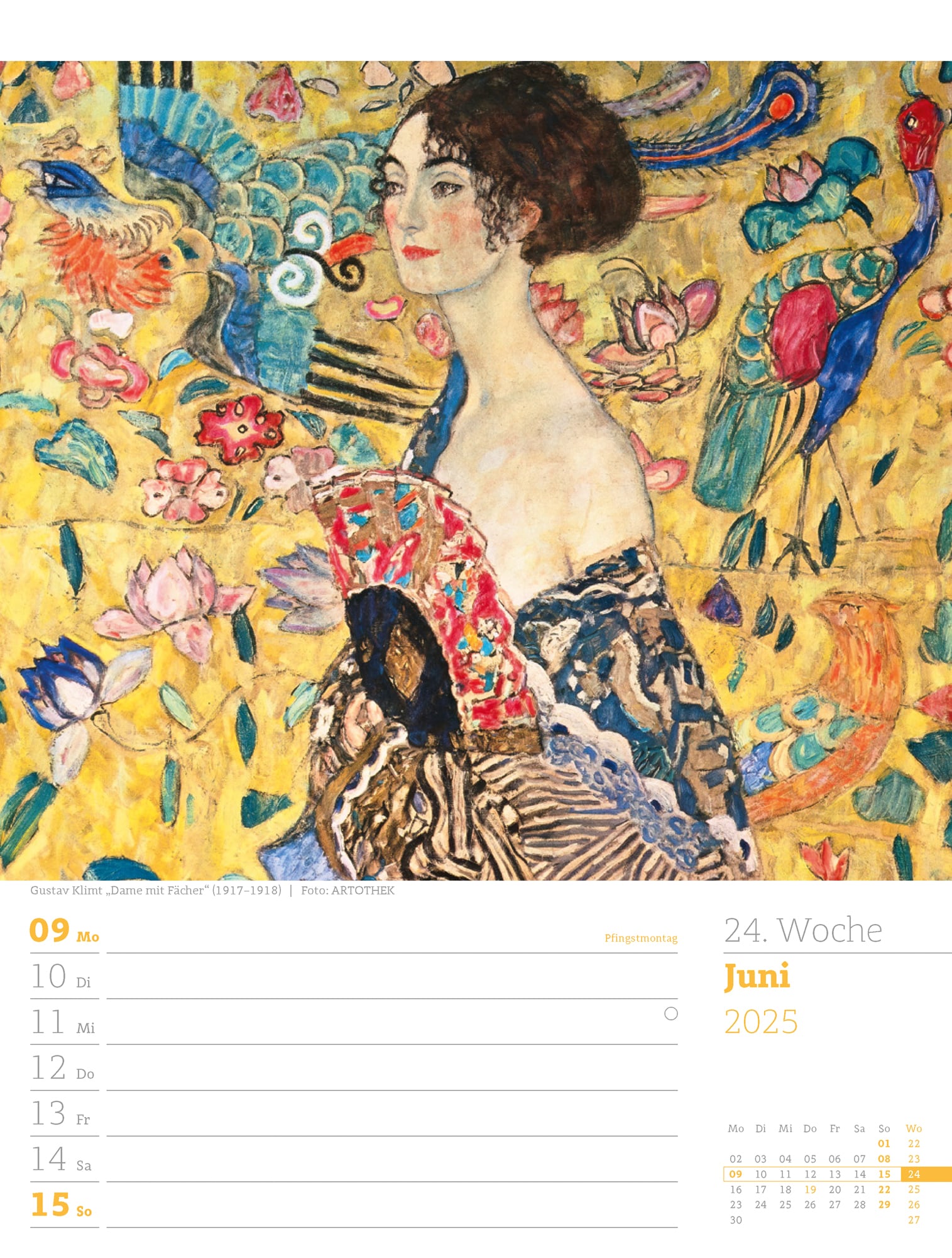 Ackermann Calendar World of Art 2025 - Weekly Planner - Inside View 27