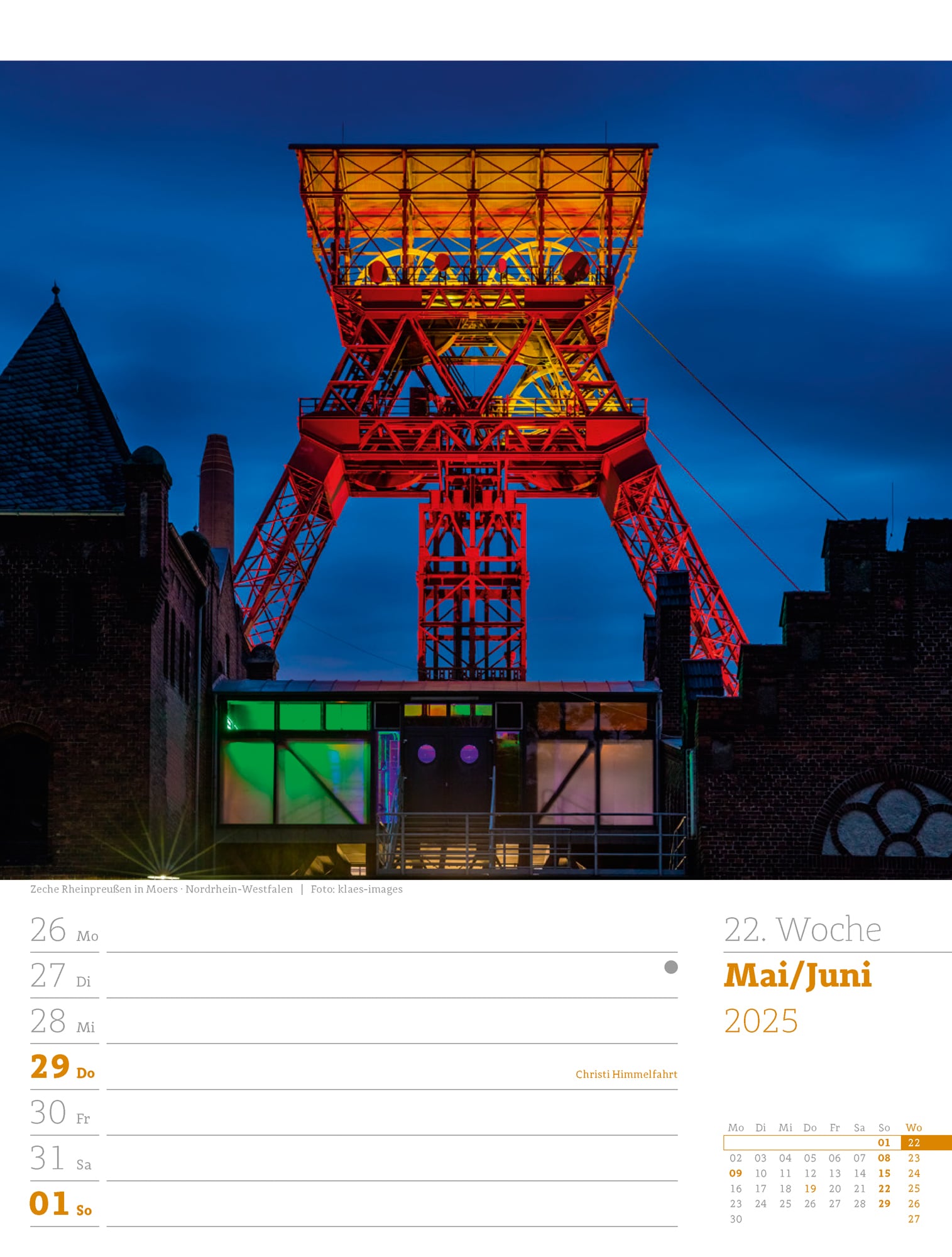 Ackermann Kalender Deutschland - Wochenplaner 2025 - Innenansicht 25
