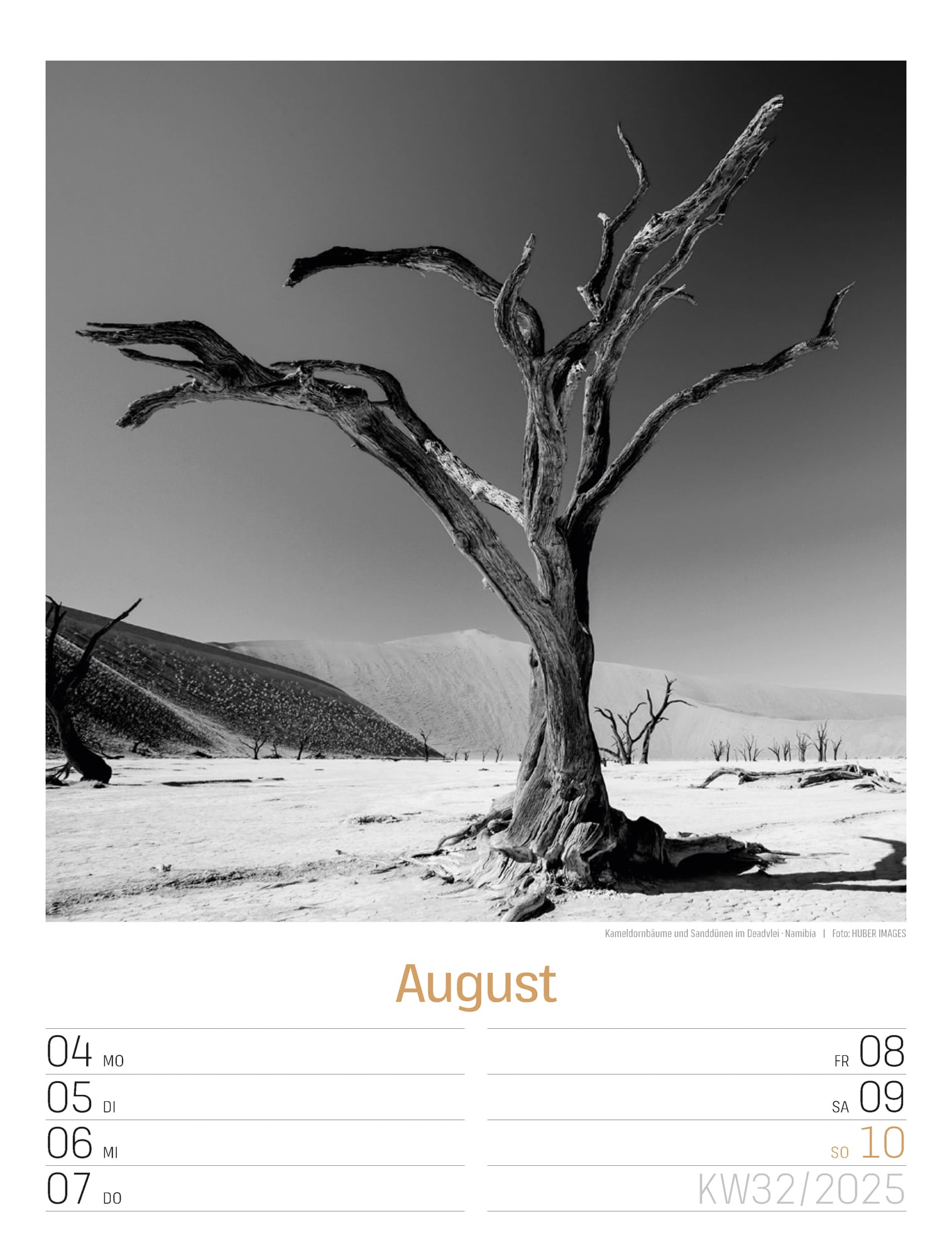 Ackermann Calendar Silent Nature 2025 - Weekly Planner - Inside View 35