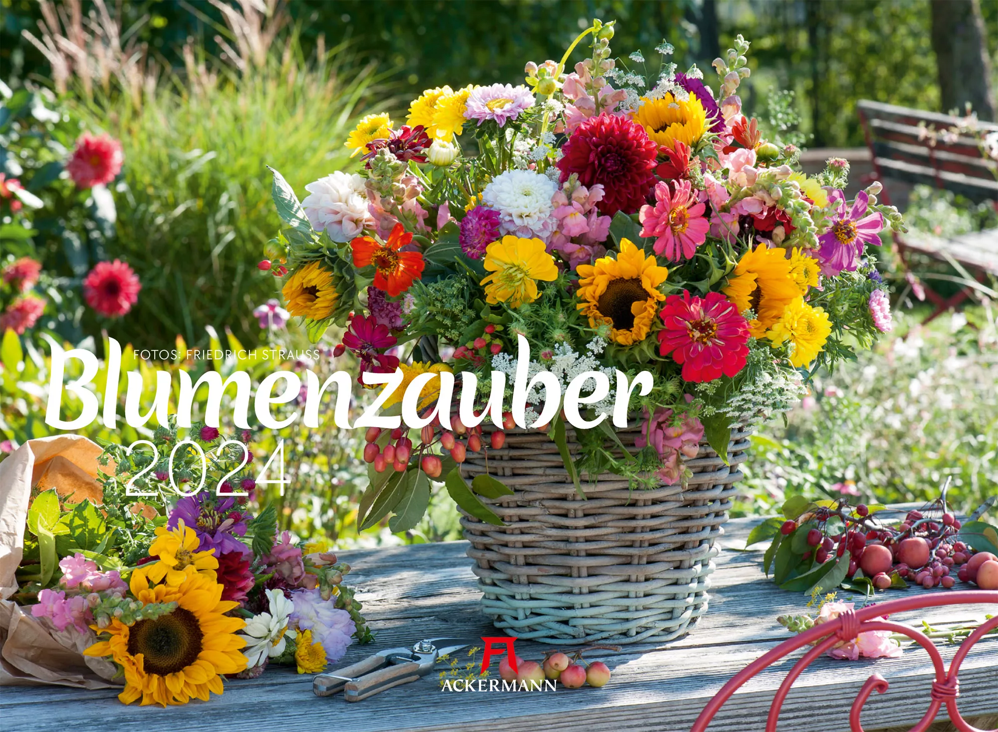 Ackermann Kalender Blumenzauber 2024 - Titelblatt