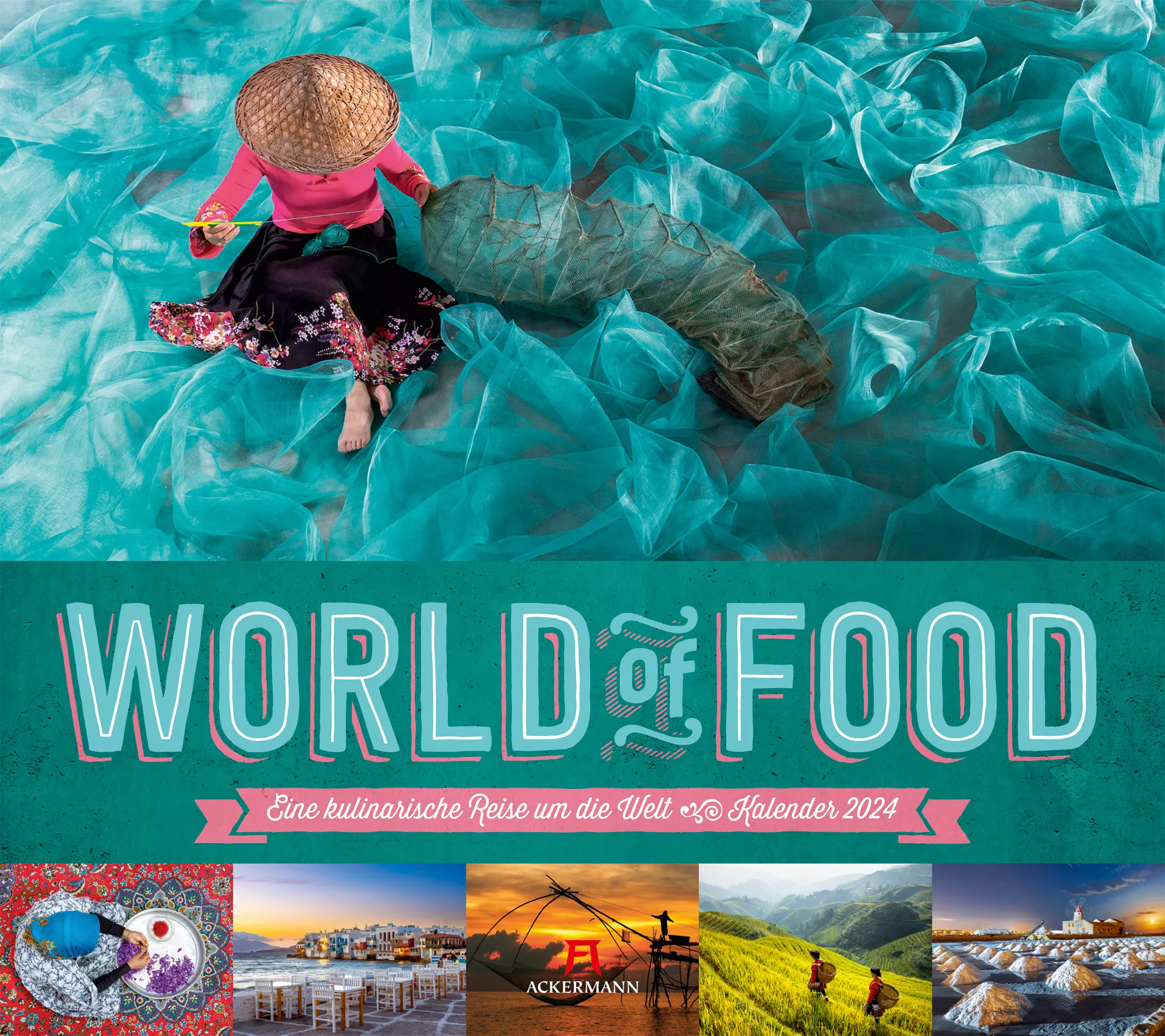 Ackermann Kalender World of Food 2024 - Titelblatt
