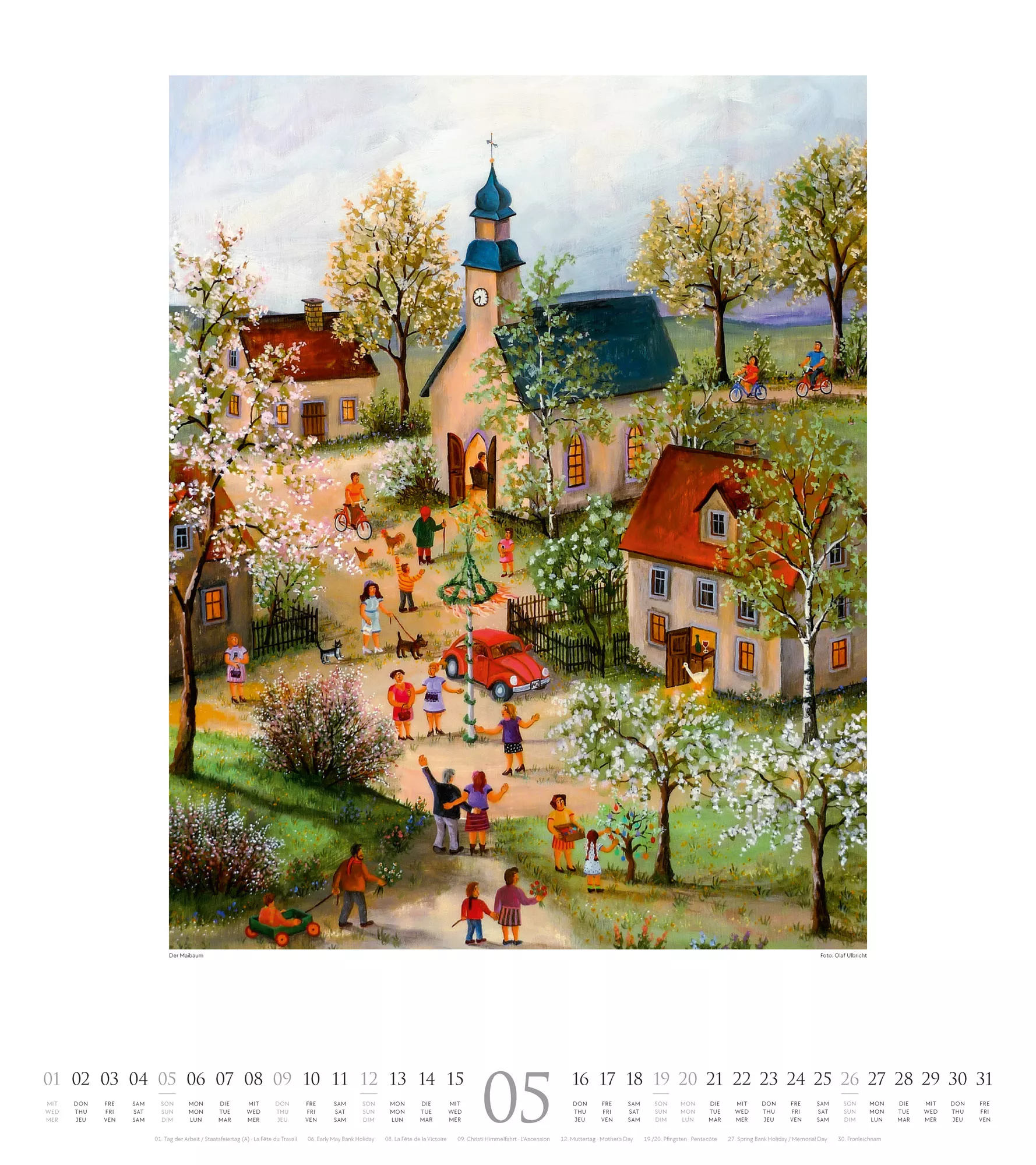 Ackermann Kalender Naive Malerei 2024 - Innenansicht 05