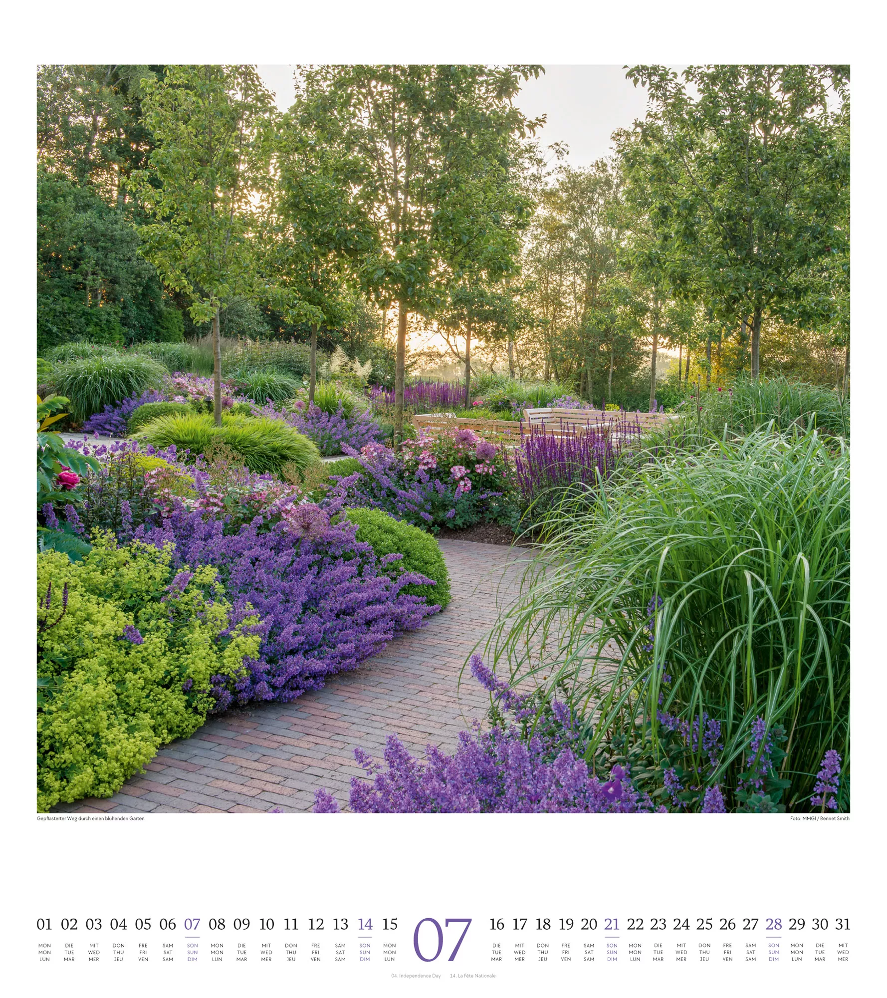 Ackermann Kalender Paradiesische Gärten 2024 - Innenansicht 07