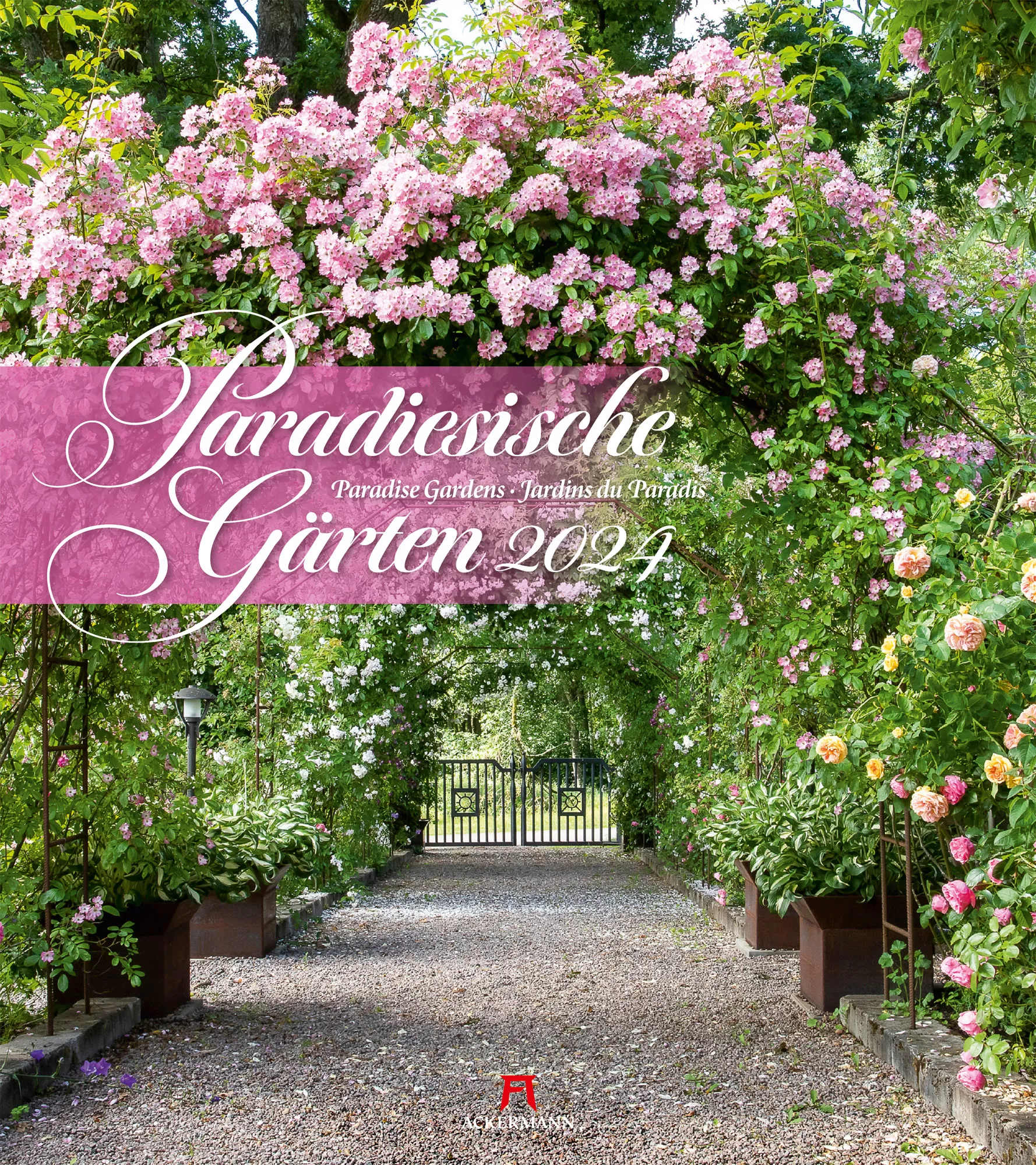 Ackermann Kalender Paradiesische Gärten 2024 - Titelblatt