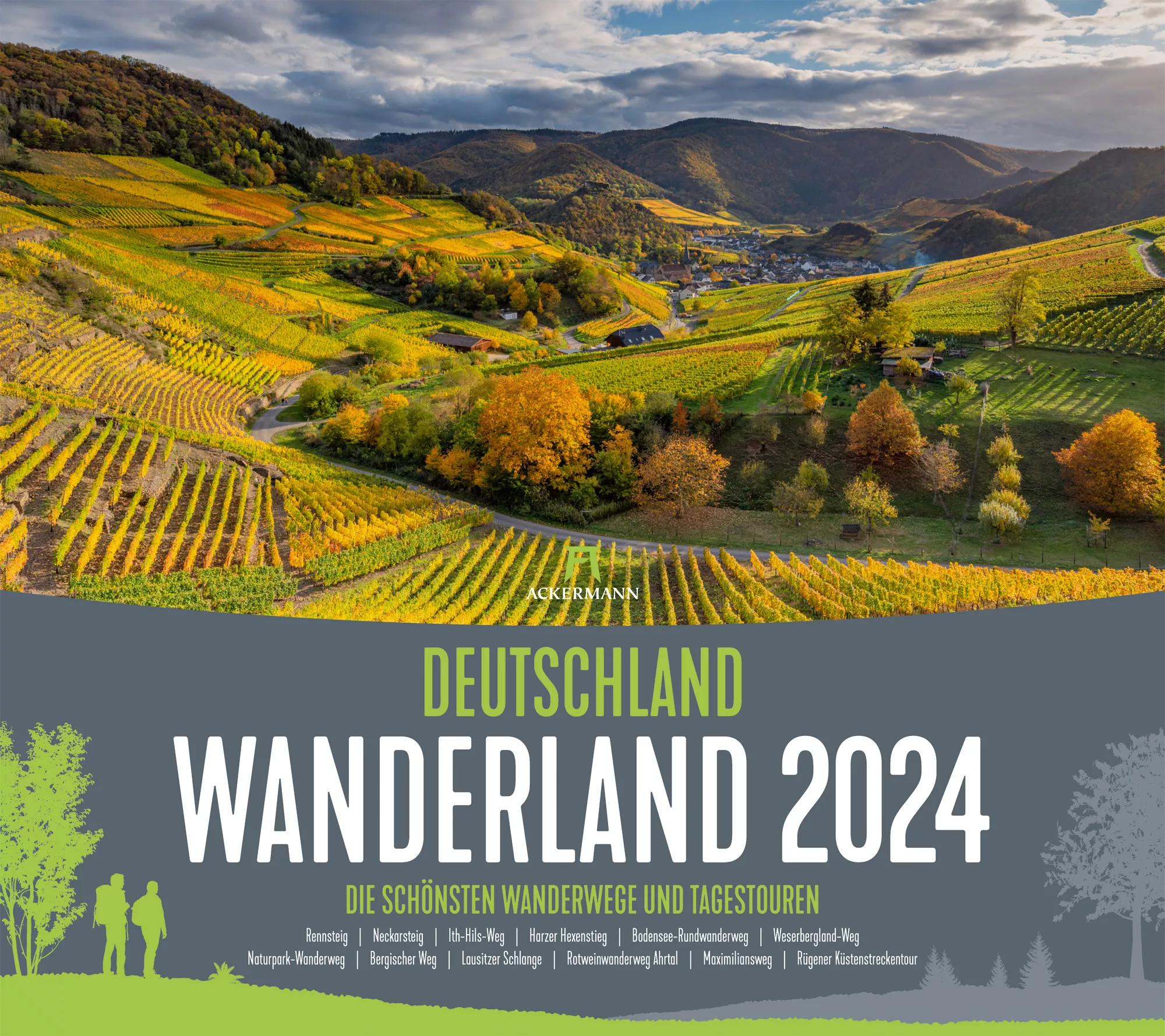 Ackermann Kalender Deutschland Wanderland 2024 - Titelblatt