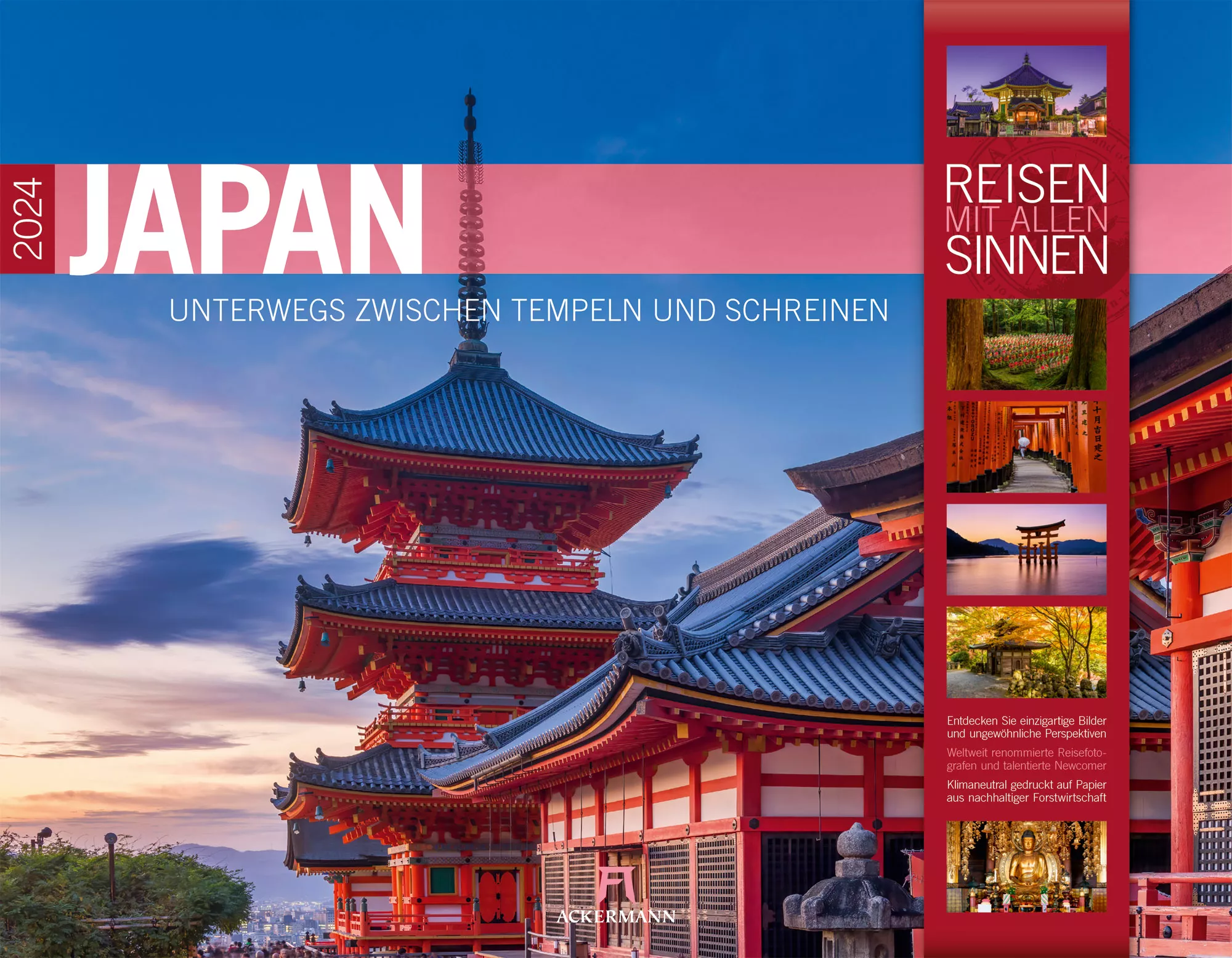 Ackermann Kalender Japan 2024 - Titelblatt
