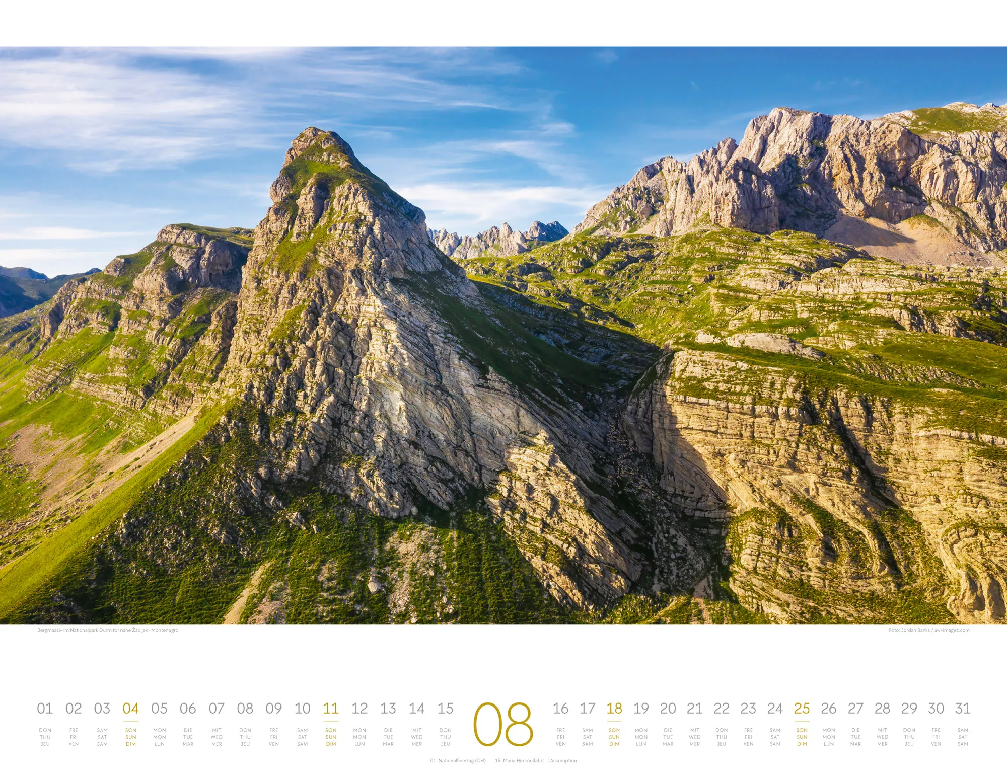 Ackermann Kalender Bergwelten Europas 2024 - Innenansicht 08