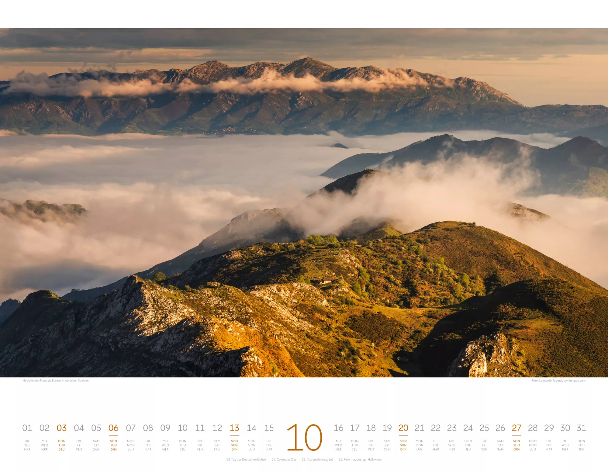 Ackermann Kalender Bergwelten Europas 2024 - Innenansicht 10