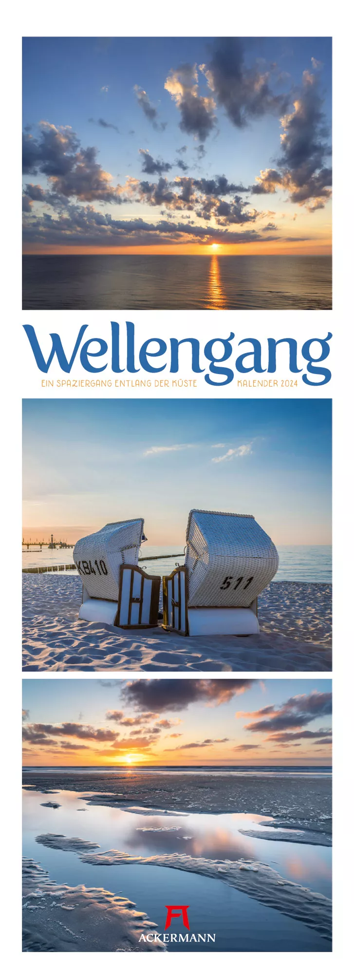 Ackermann Kalender Wellengang 2024 - Titelblatt