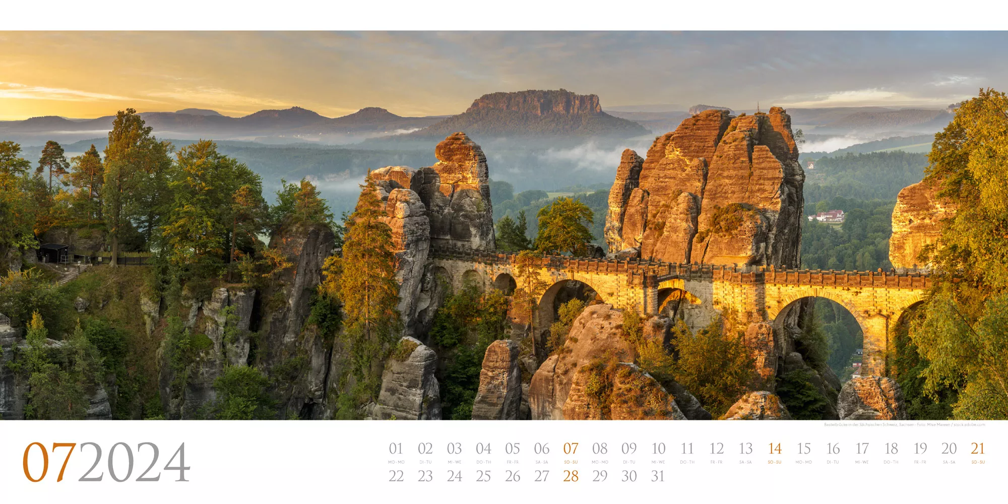 Ackermann Kalender Deutschland - Panorama 2024 - Innenansicht 07