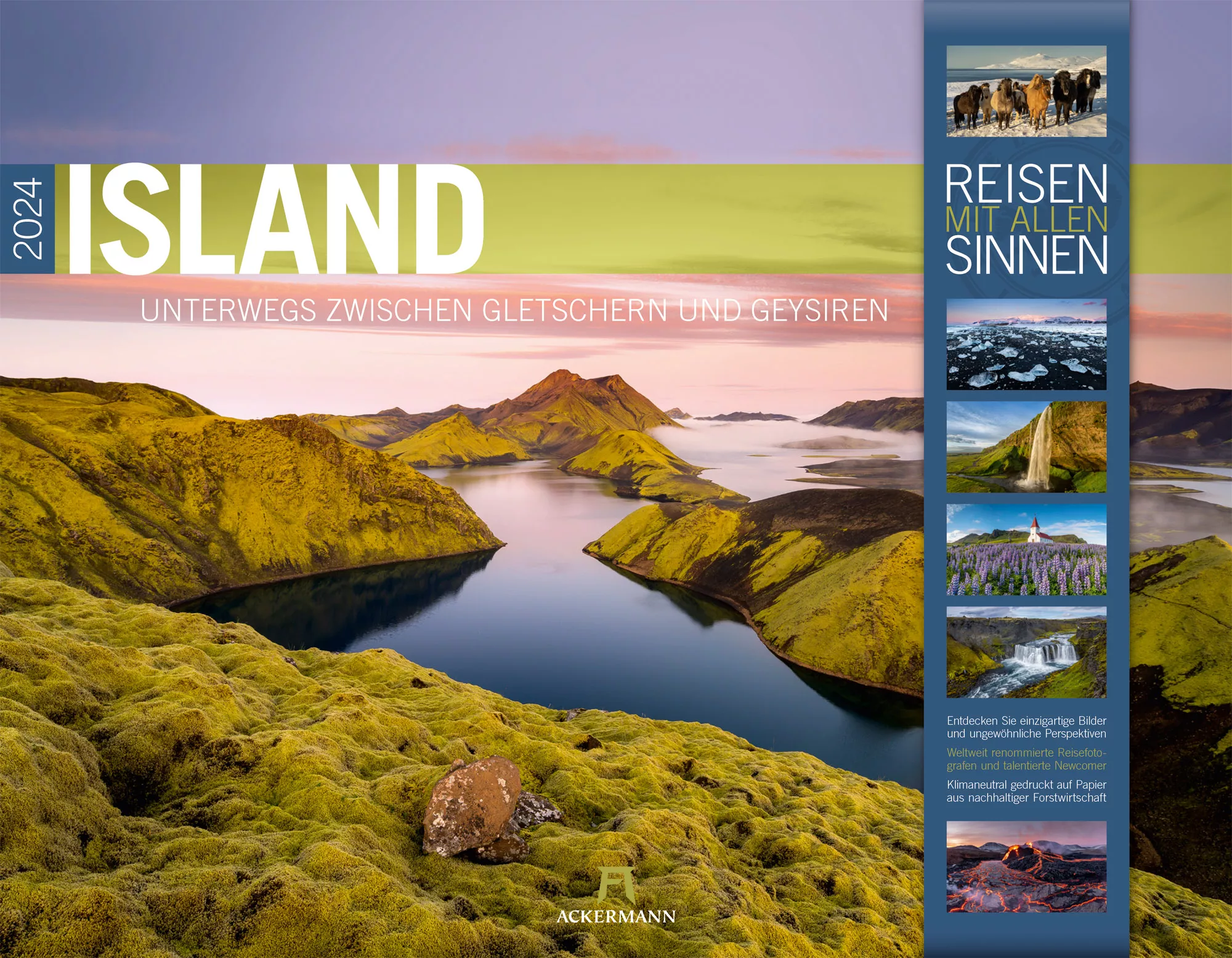 Ackermann Kalender Island 2024 - Titelblatt