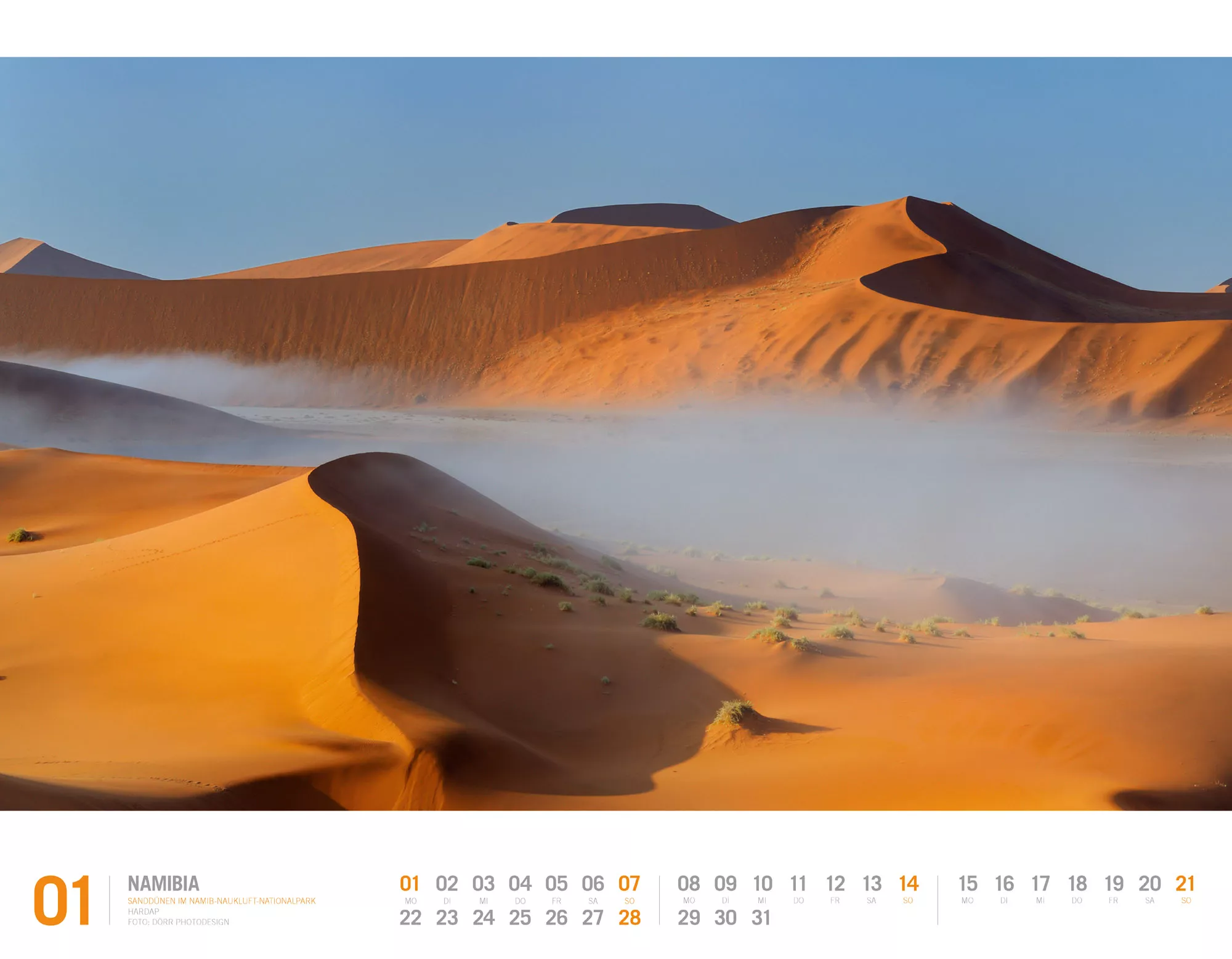 Ackermann Kalender Namibia 2024 - Innenansicht 01