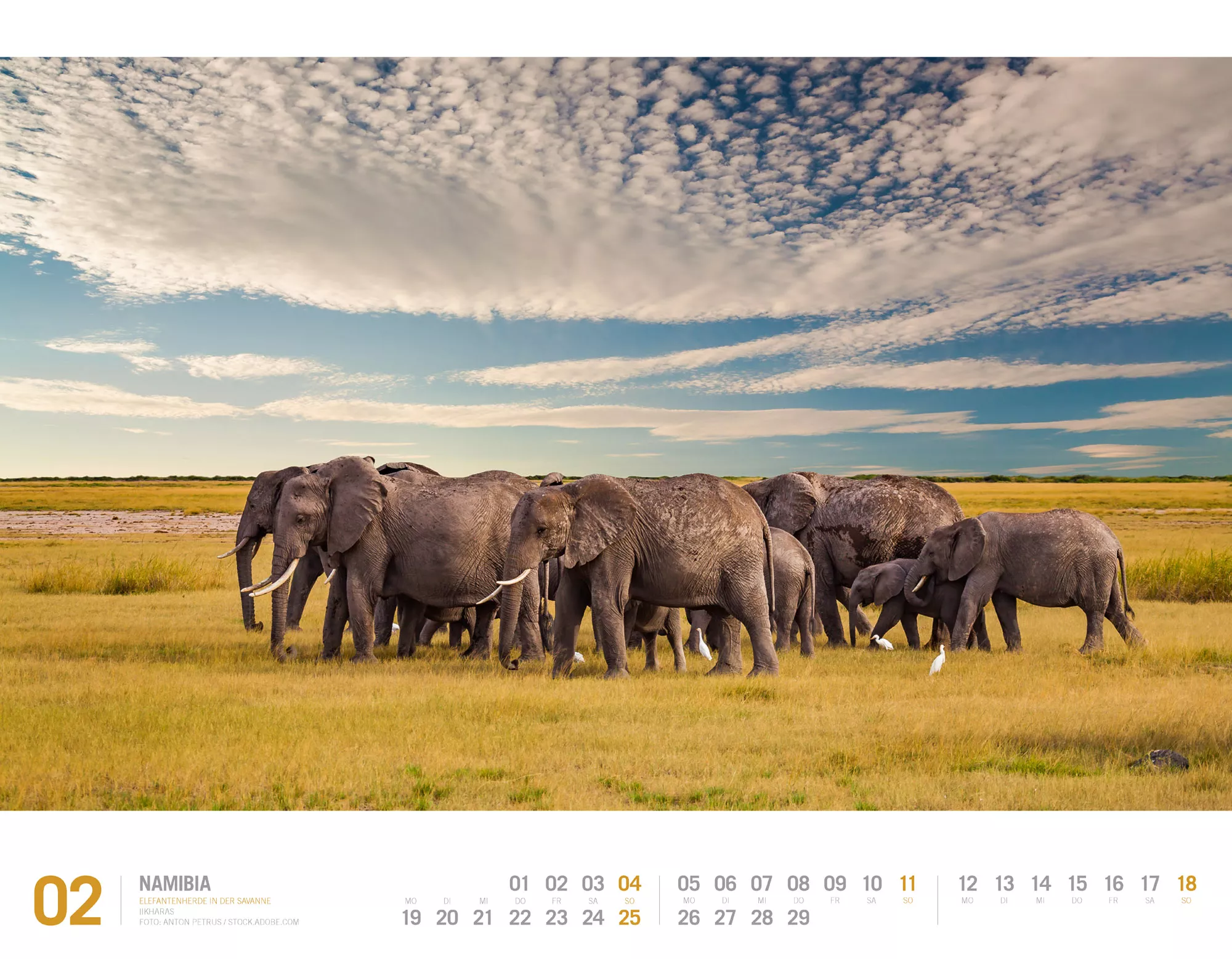 Ackermann Kalender Namibia 2024 - Innenansicht 02