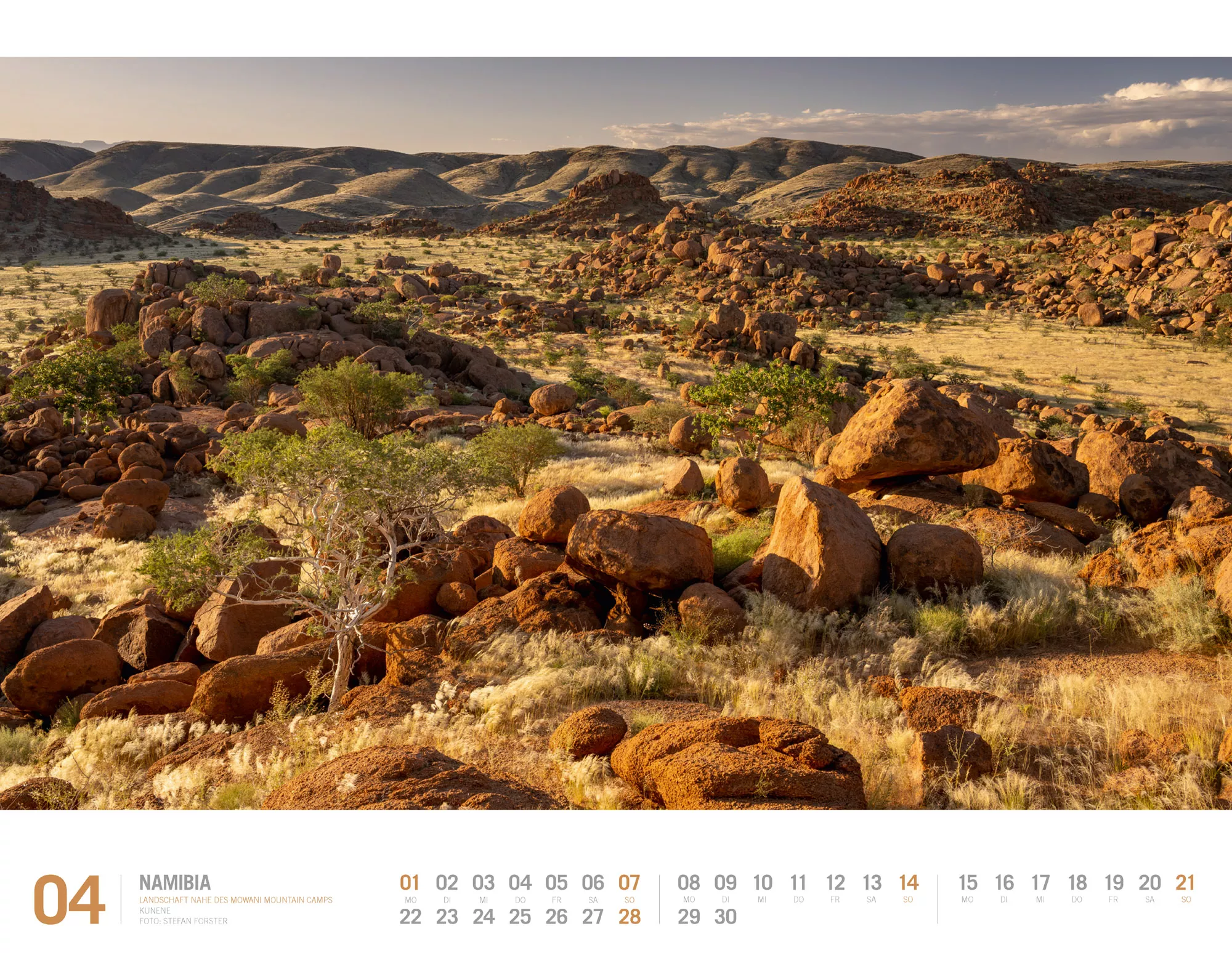 Ackermann Kalender Namibia 2024 - Innenansicht 04