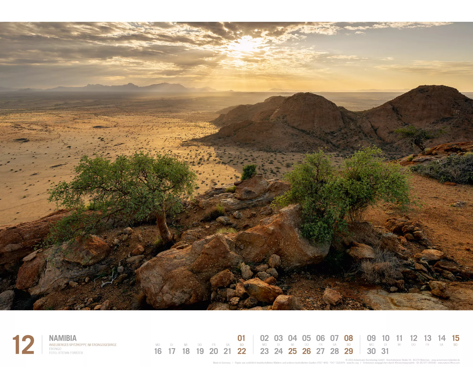 Ackermann Kalender Namibia 2024 - Innenansicht 12