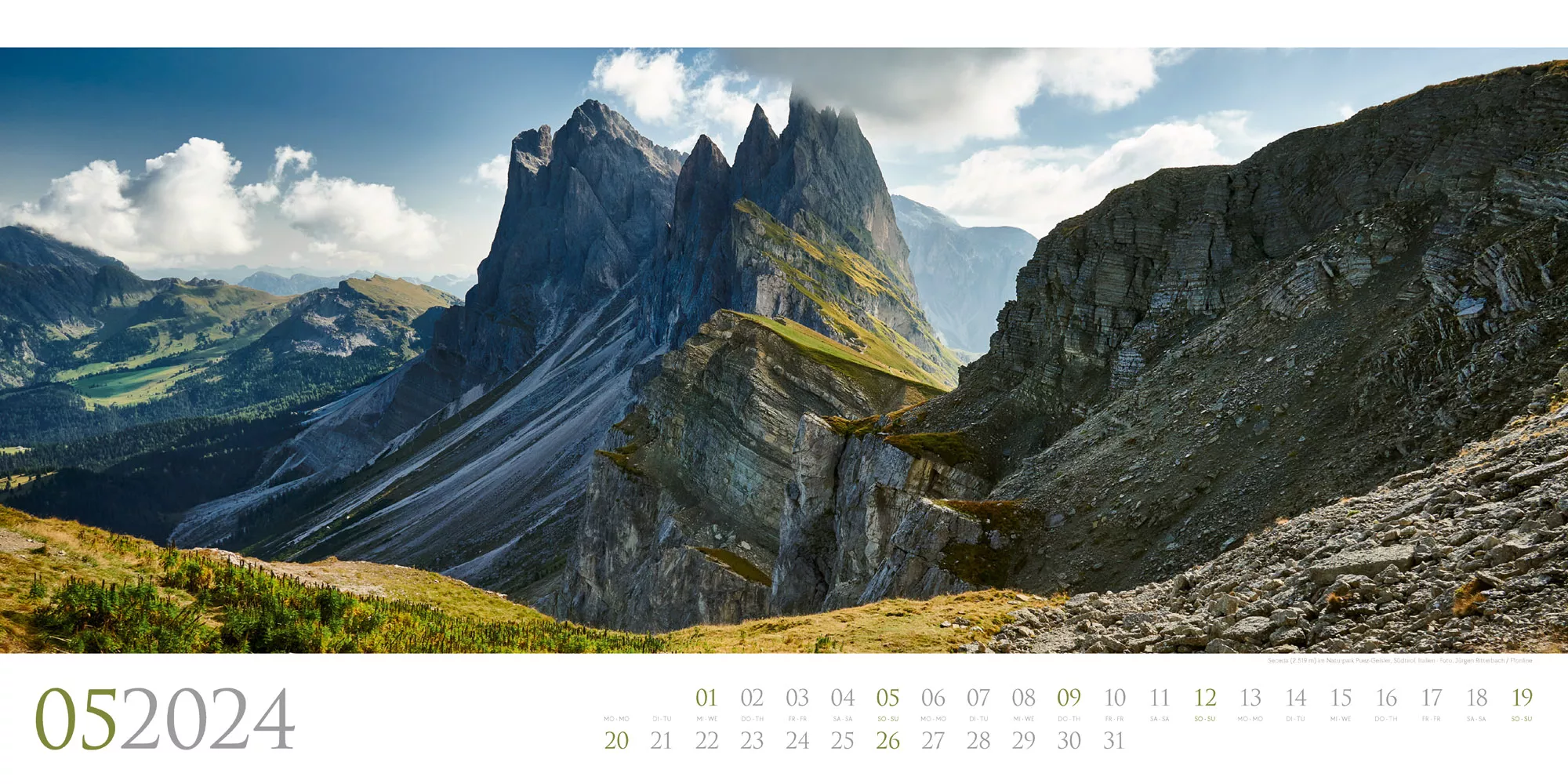 Ackermann Kalender Dolomiten 2024 - Innenansicht 05