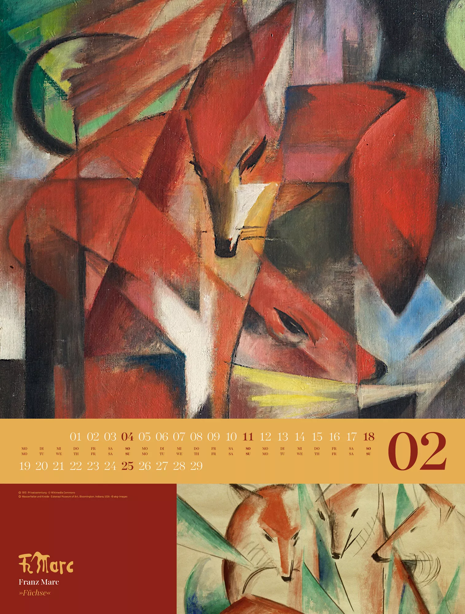 Ackermann Kalender KunstWerke 2024 - Innenansicht 02