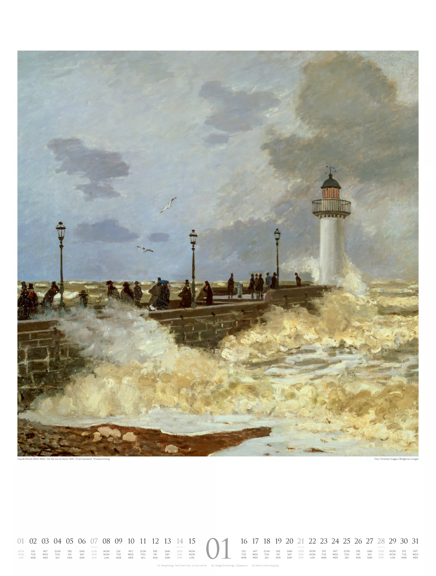 Ackermann Kalender Claude Monet 2024 - Innenansicht 01