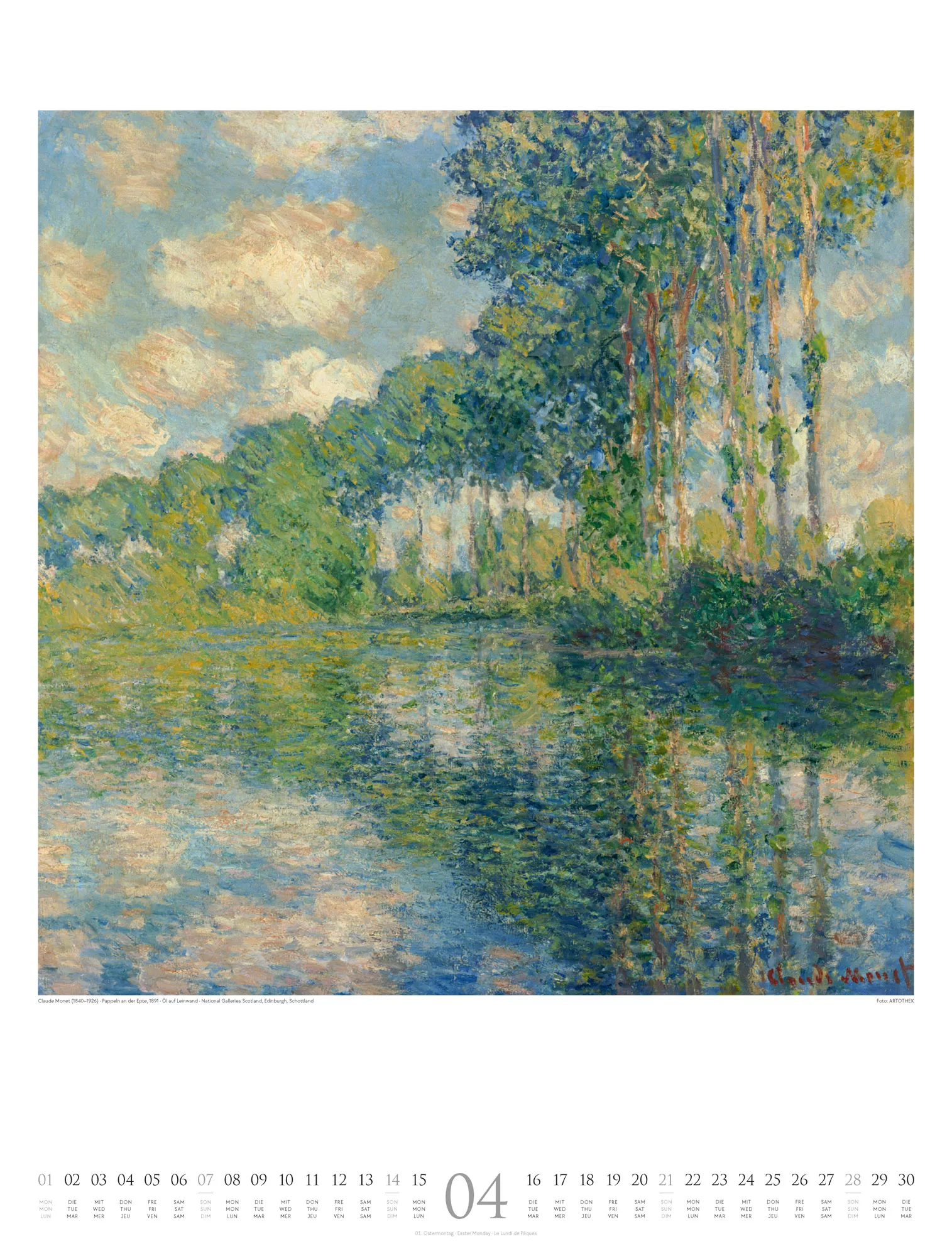 Ackermann Kalender Claude Monet 2024 - Innenansicht 04