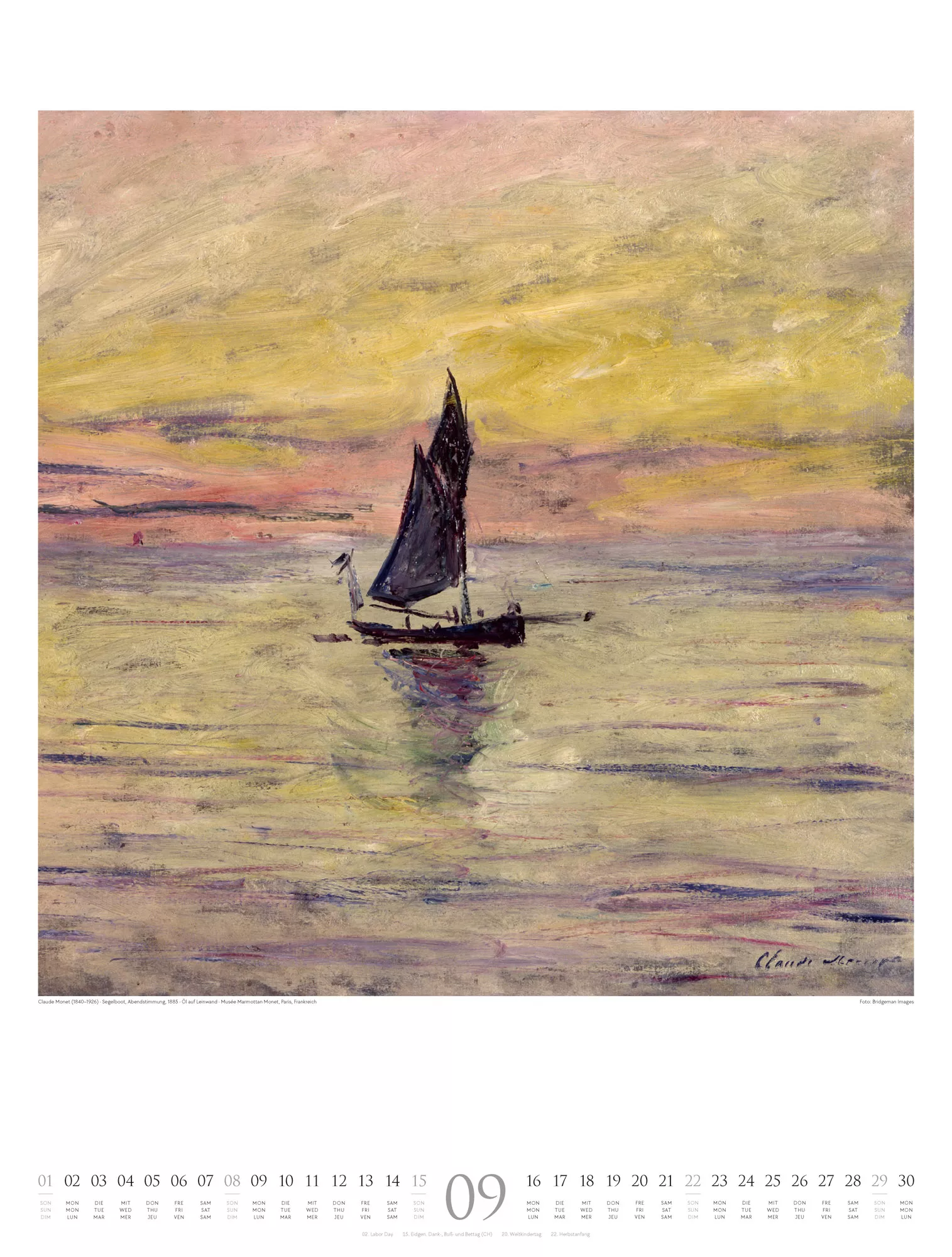 Ackermann Kalender Claude Monet 2024 - Innenansicht 09