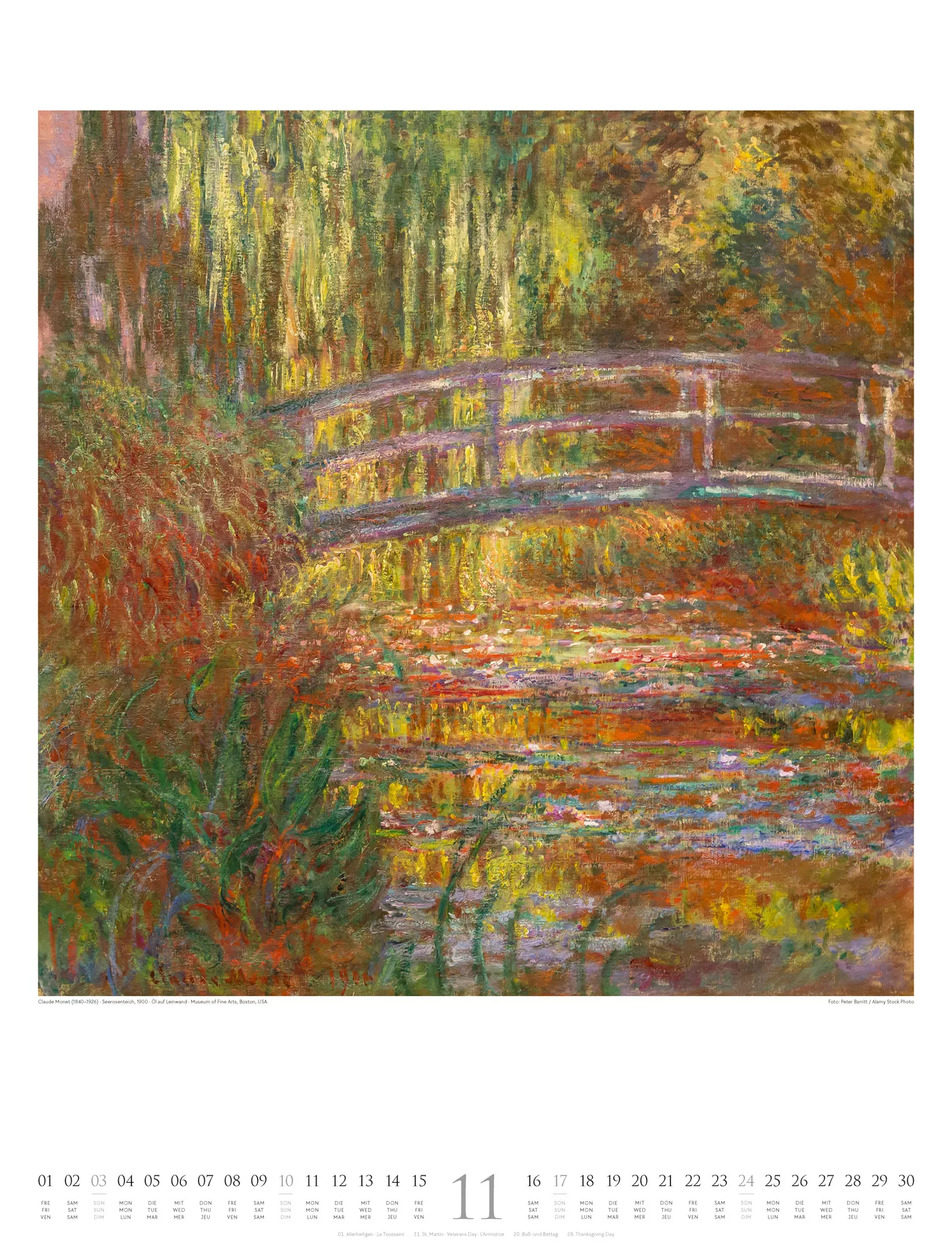 Ackermann Kalender Claude Monet 2024 - Innenansicht 11