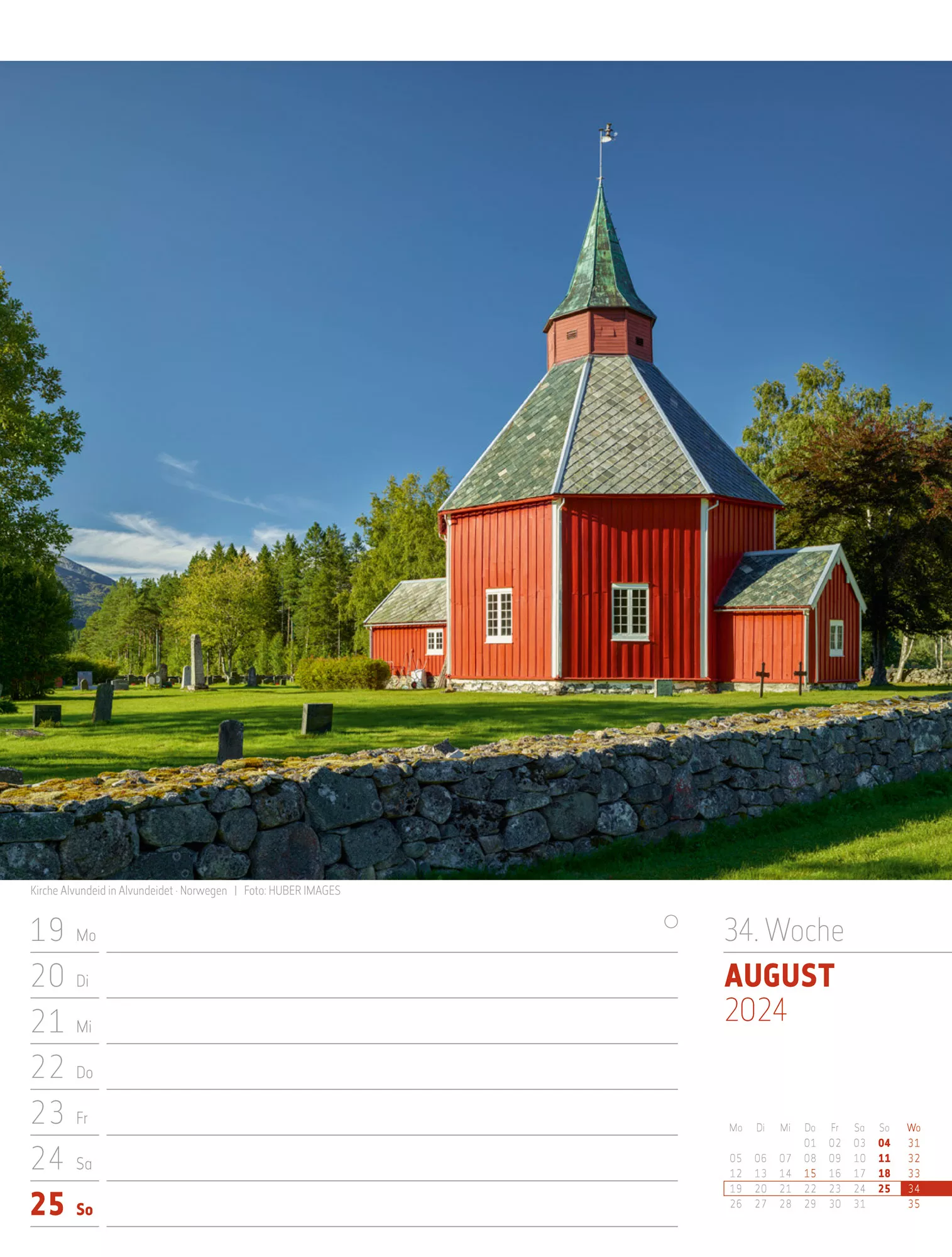 Ackermann Kalender Skandinavien - Wochenplaner 2024 - Innenansicht 37