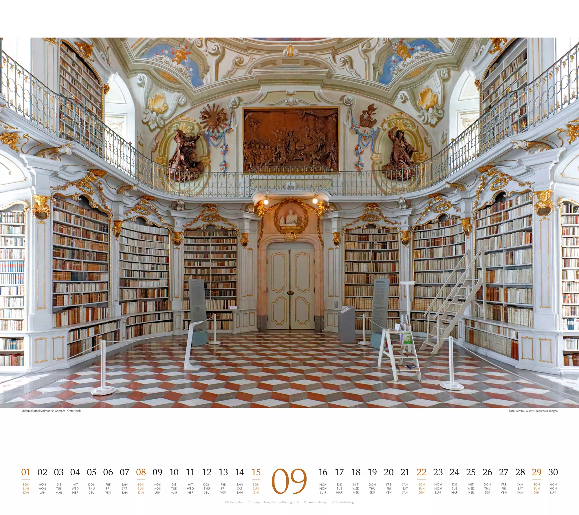 Ackermann Kalender Welt der Bücher 2024 - Innenansicht 09